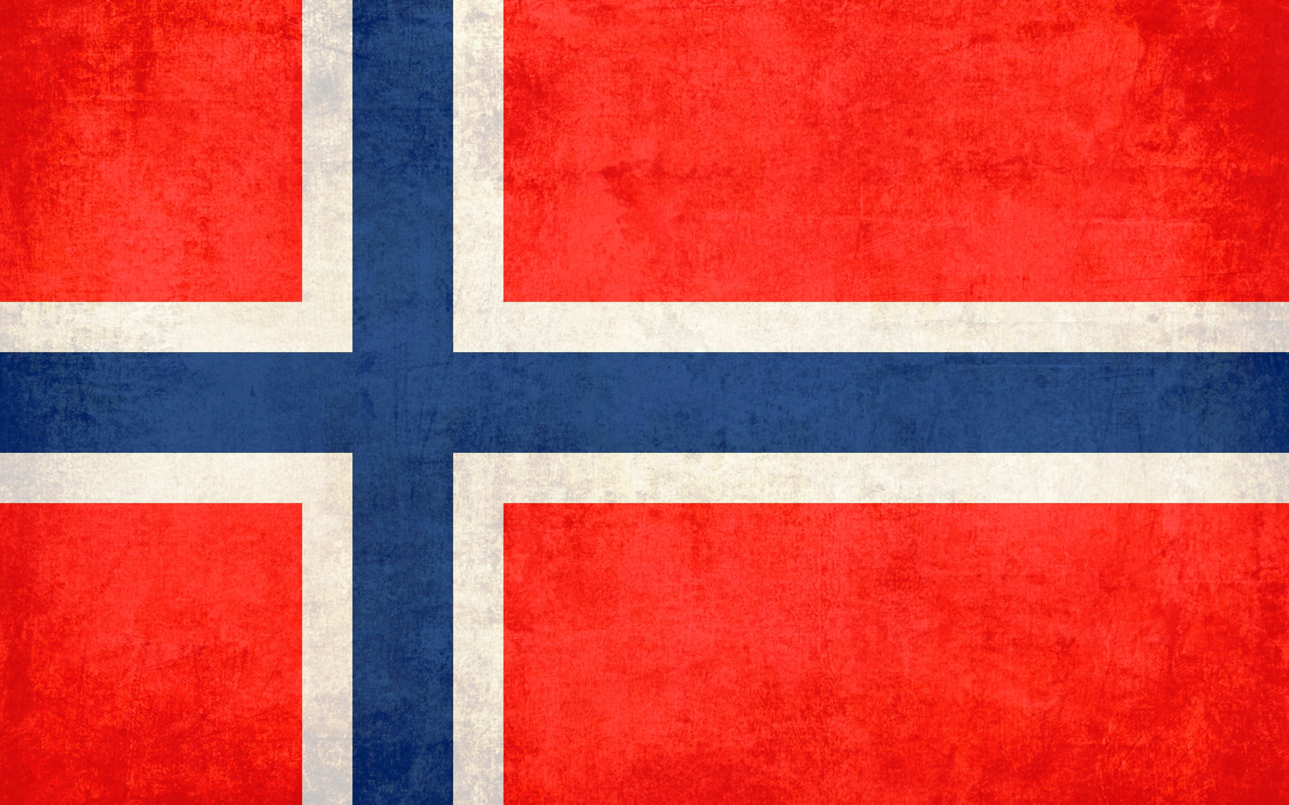 2K, fon, flag, cross, Norway, Norge, HD Wallpaper