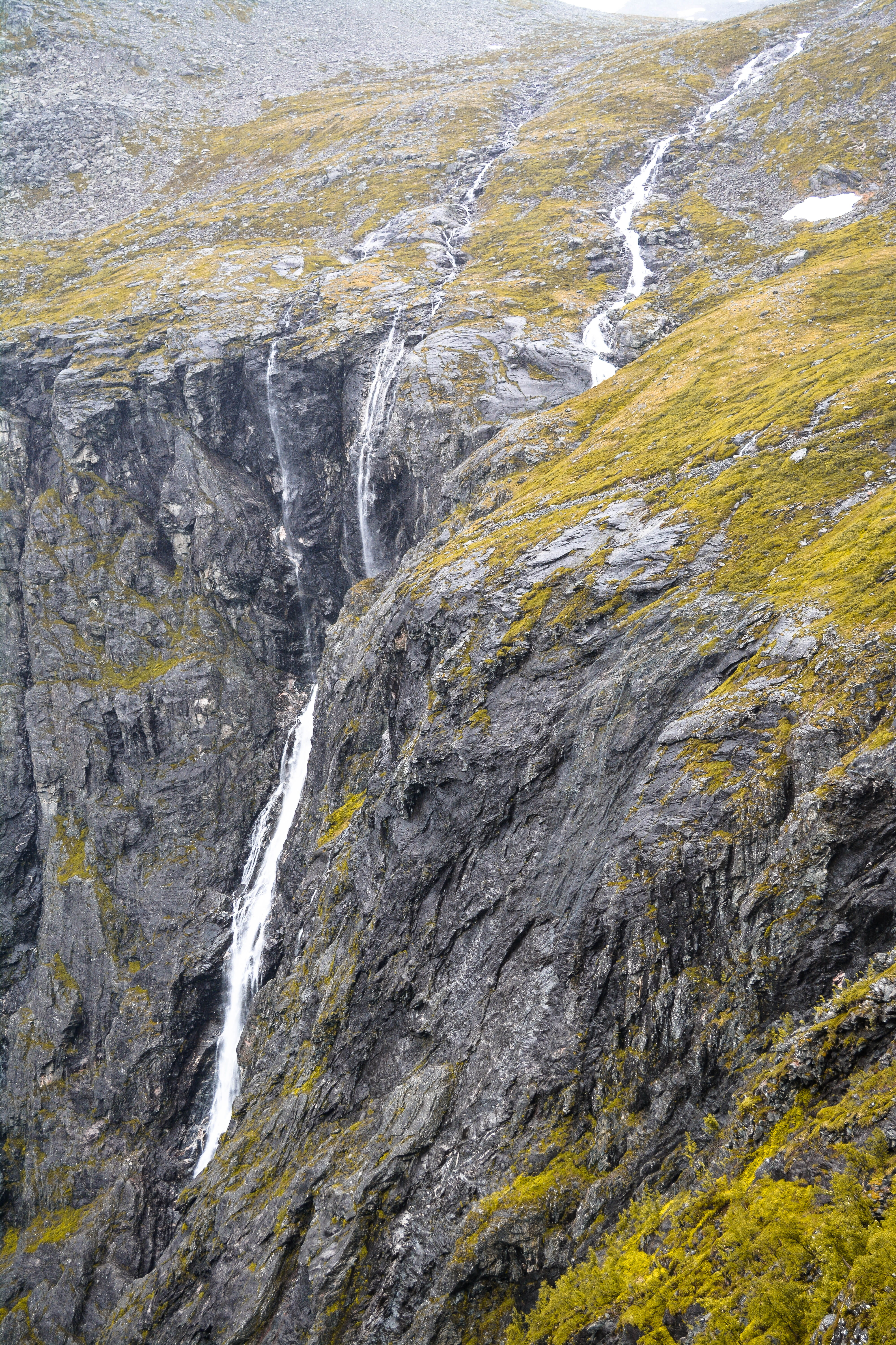 water, åndalsnes, environment, nature, rocks, stein, pictures, green, scenics - nature, waterfall, beauty in nature, rock formation, stone, rock, power in nature, Phone HD Wallpaper