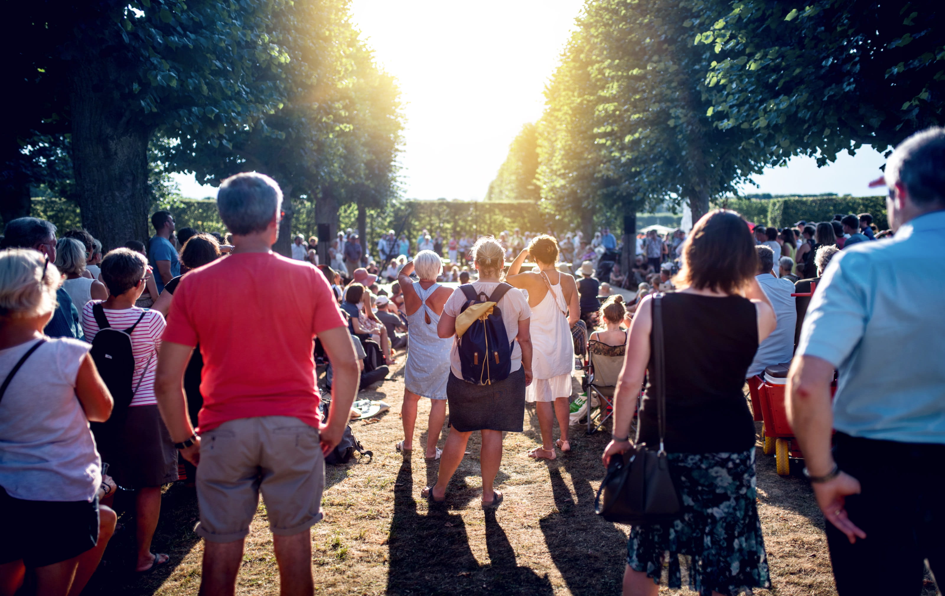 2K, person, stand, large Group Of People, back, sensation, urban Scene, lifestyles, group Of People, street, celebration, women, wait, group, field, sunlight, HD Wallpaper