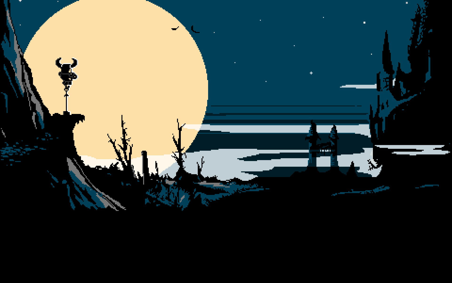 silhouette, tranquility, architecture, technology, sky, clear sky, dusk, beauty in nature, space, outdoors, no people, Shovel Knight, scenics - nature, HD Wallpaper