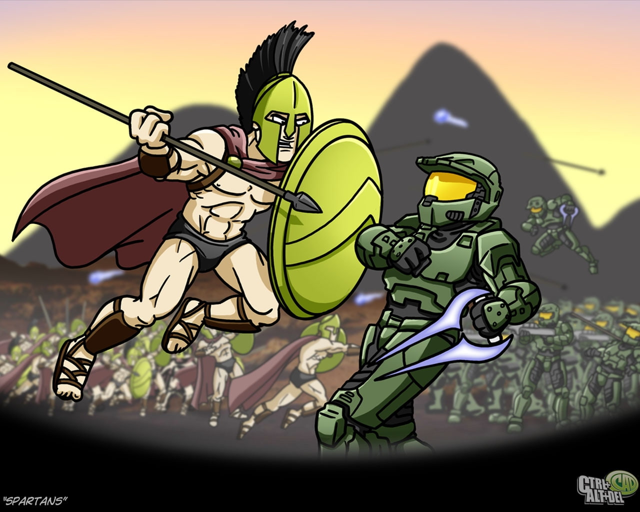 games, halo, 300 (Movie), video, art, 720P, Spartan, movie, hd, x, HD Wallpaper