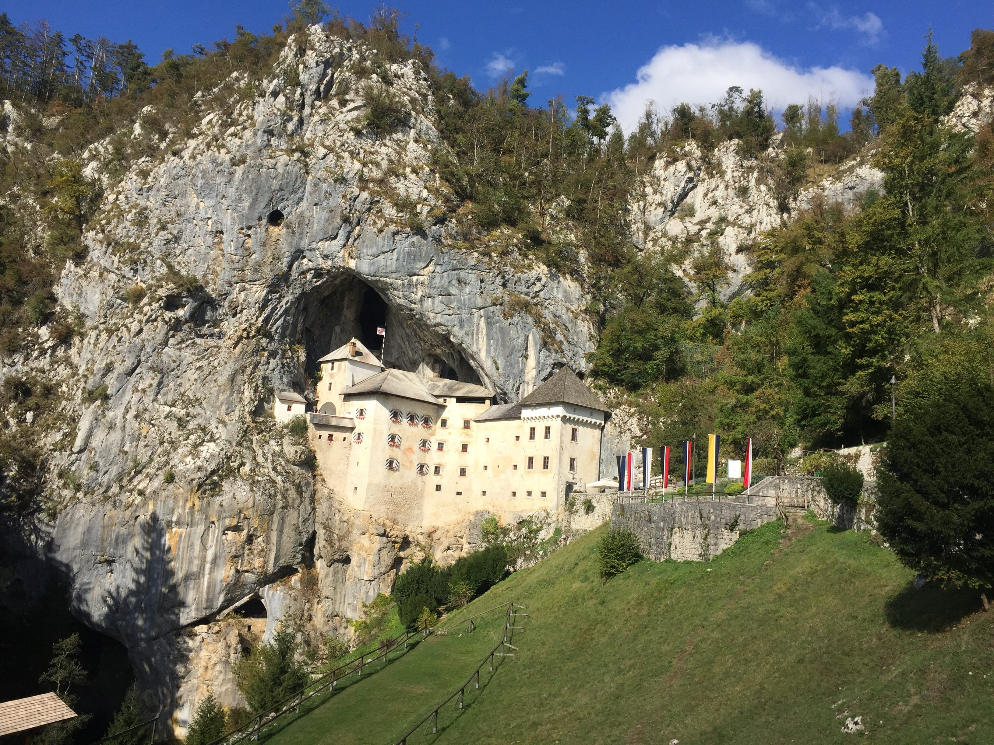 Castle, history, archaeology, slovenija, grass, wall, landmark, stone, fortress, built structure, day, rock formation, famous, mountain, tourism, solid, HD Wallpaper