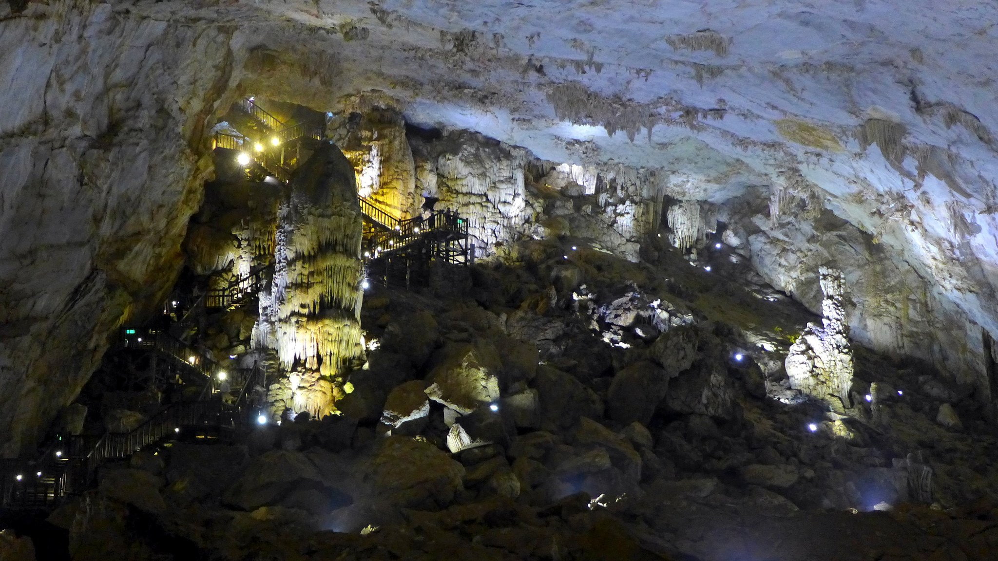 grotto, terre, 1080P, sous, stalagmites, cave, entrance, land, HD Wallpaper
