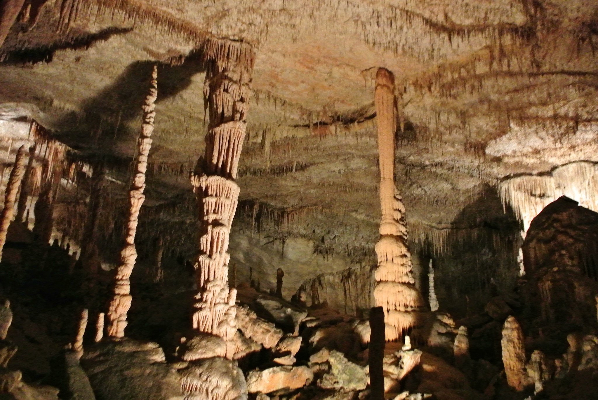 sous, land, grotto, terre, 1080P, cave, entrance, stalagmites, HD Wallpaper