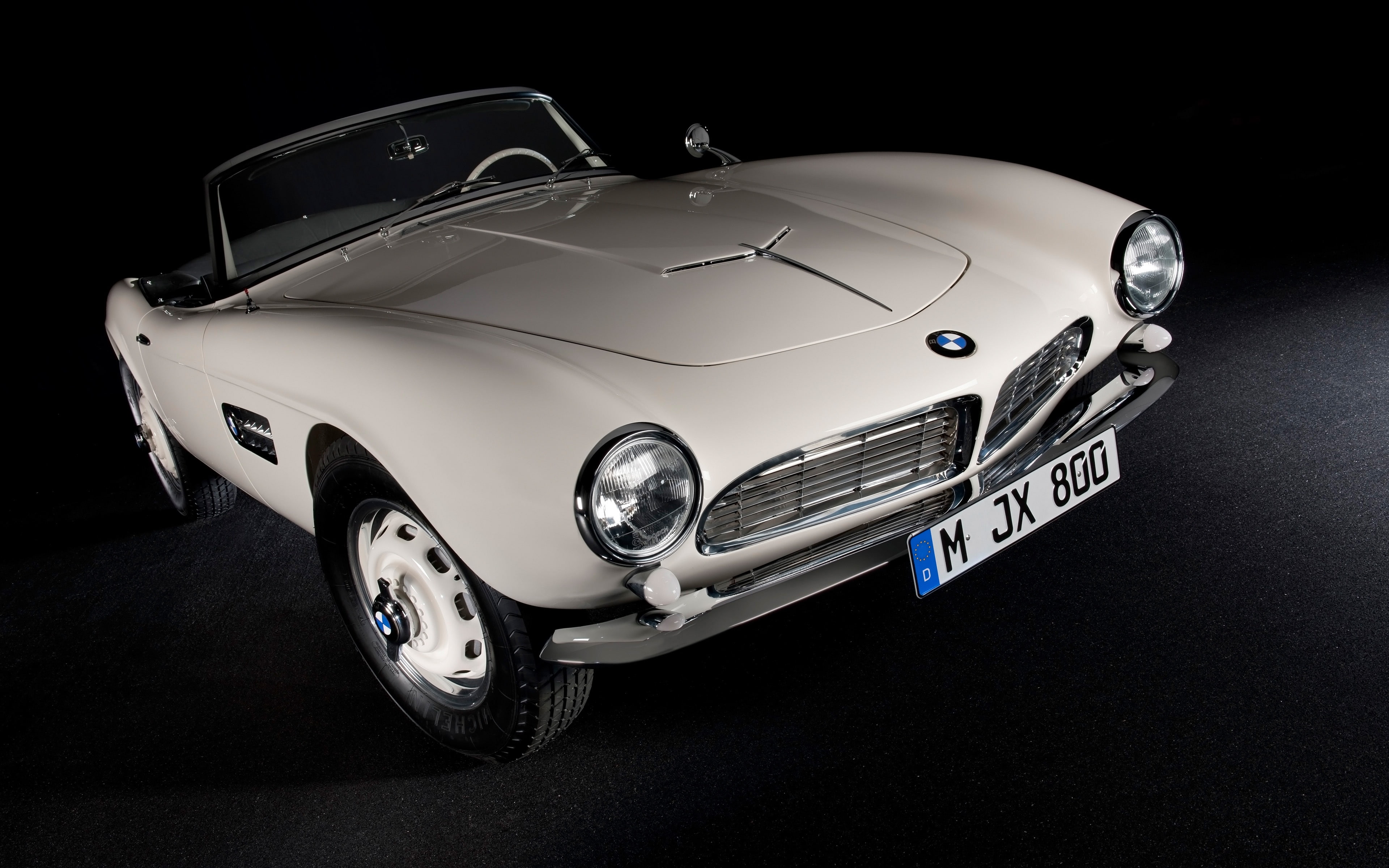 4K, bmw, retro, vintage, 1958, automobile, vehicle, elvis, auto, 507, presley, car, bmwep, HD Wallpaper