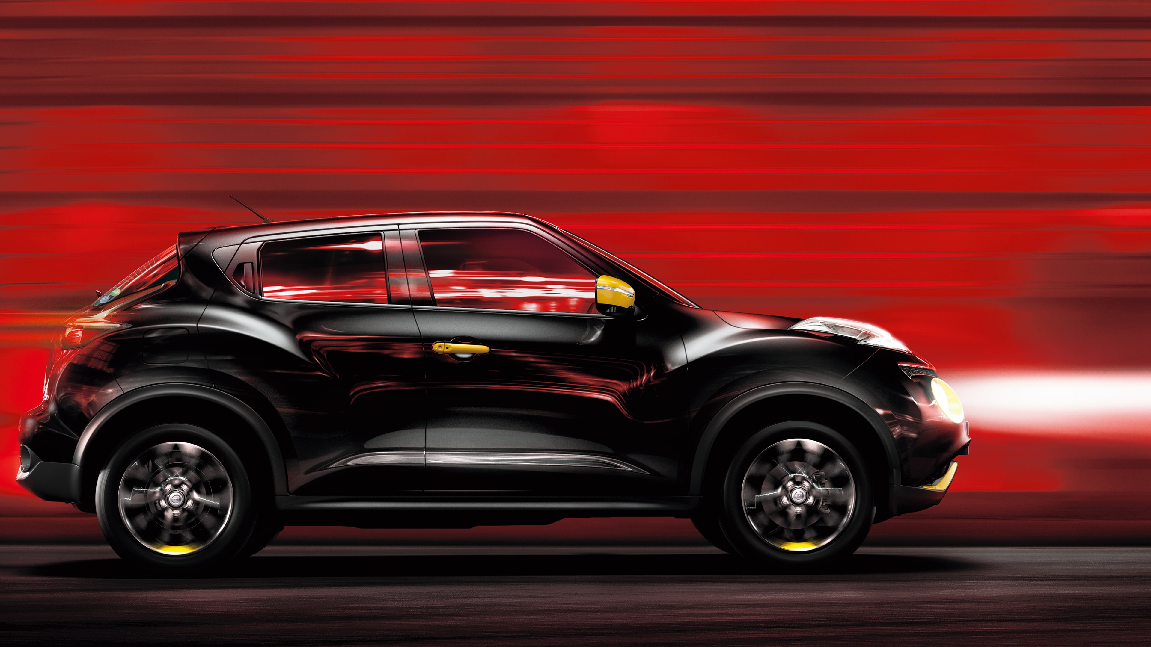 Nissan, Black, 4K, Car, Juke, Speed, HD Wallpaper