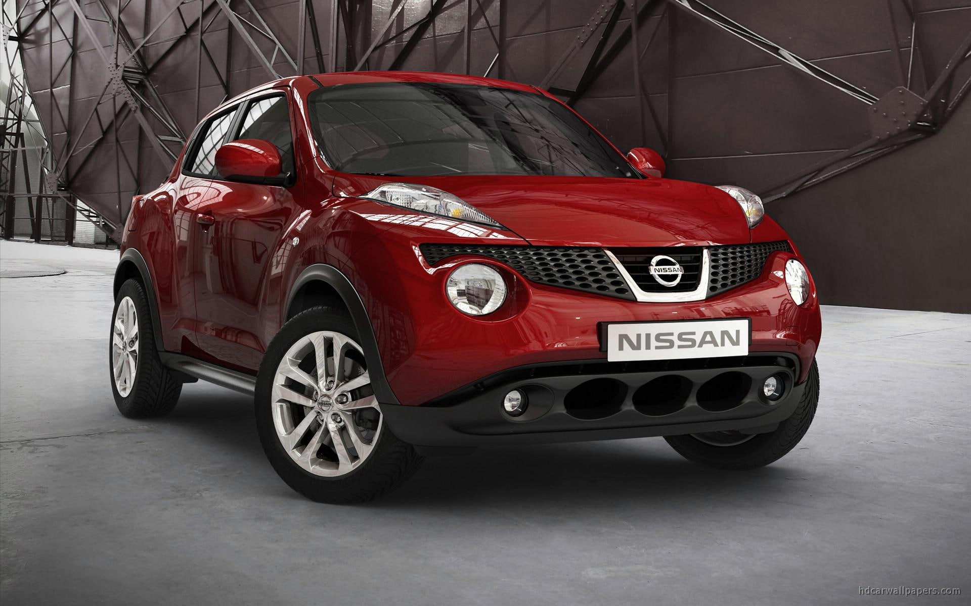 1080P, juke, nissan, 2011, suv, red, cars, HD Wallpaper