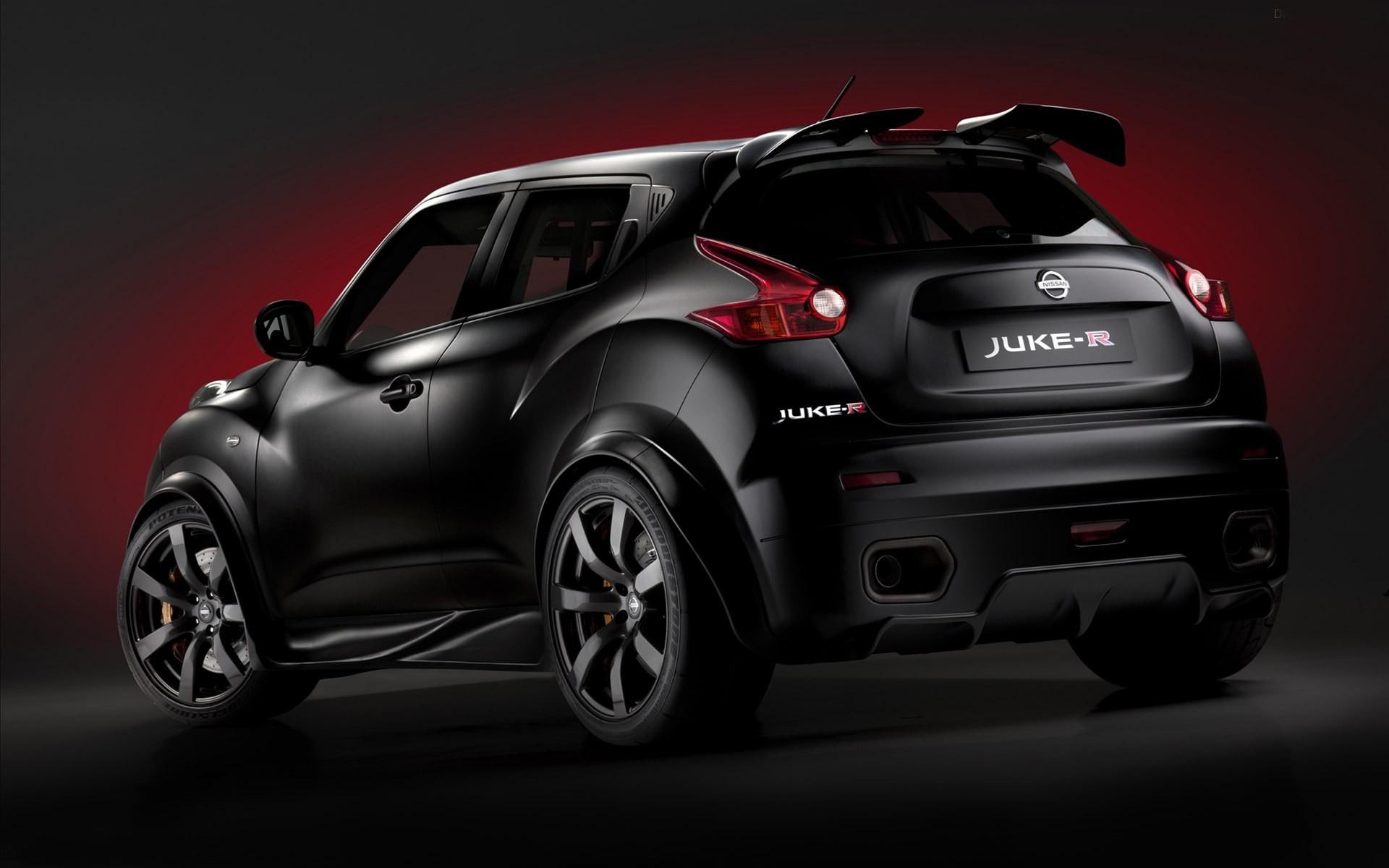 black, 1080P, juke, nissan, cars, 2012, r, HD Wallpaper