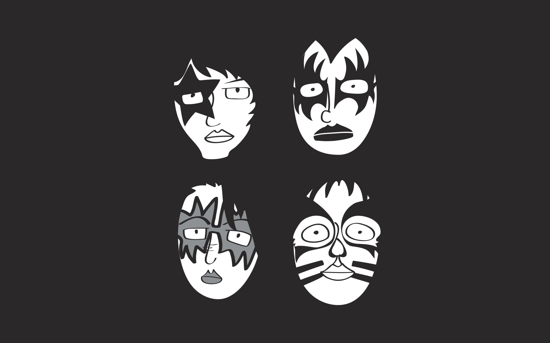 bands, 1080P, heavy, rock, kiss, metal, HD Wallpaper