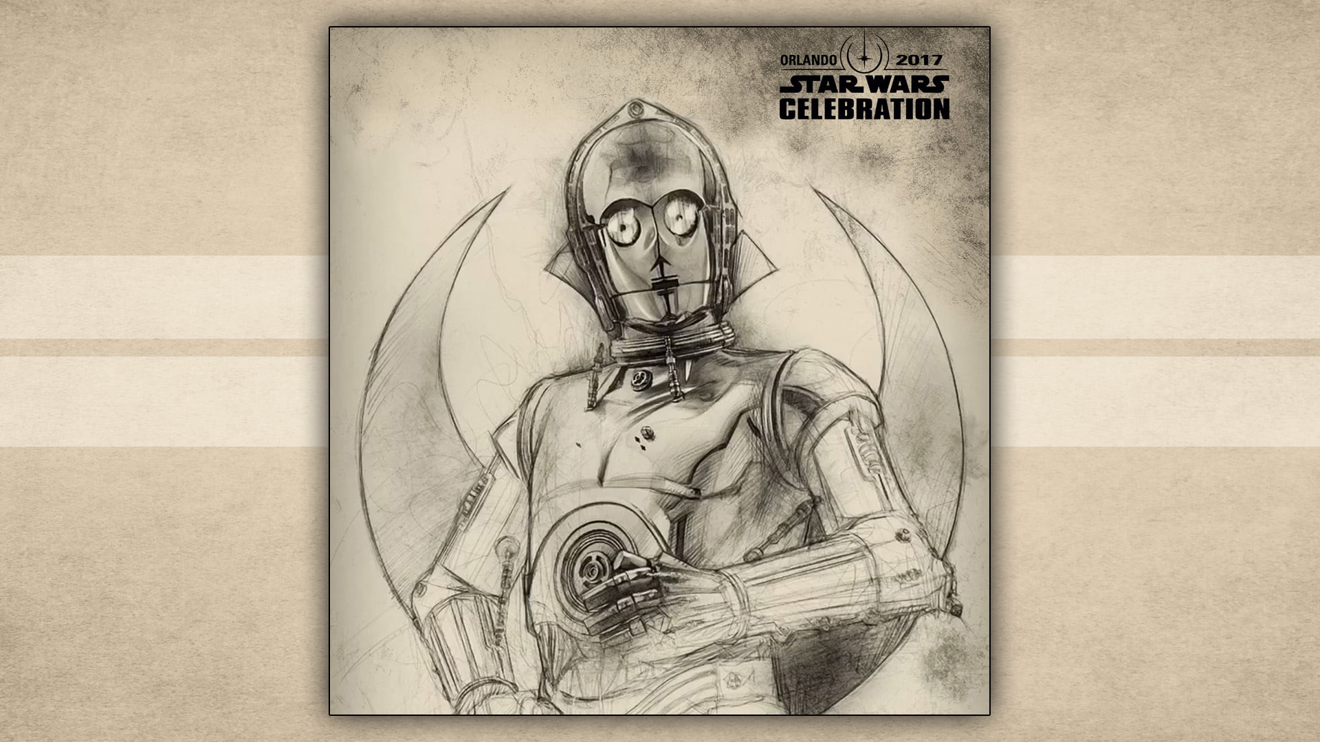 Star Wars, Star Wars Celebration, C-3PO, 1080P, Badge Art, HD Wallpaper