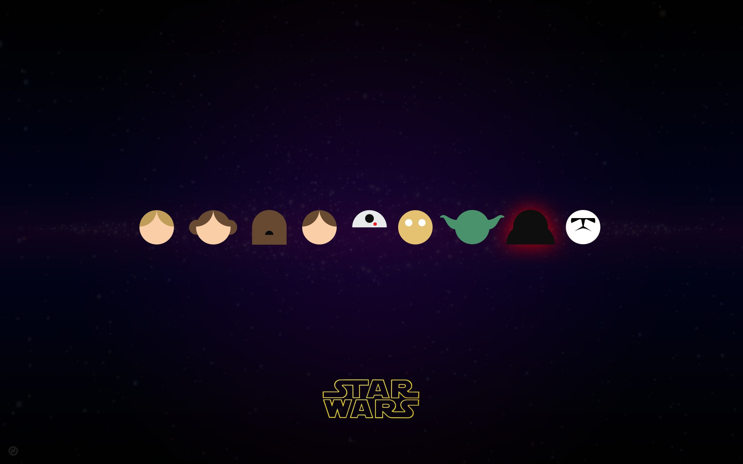 indoors, communication, night, studio shot, design, western script, choice, glowing, black background, close-up, no people, single word, star wars minimalism yoda han solo princess leia r2 d2 luke skywalker chewbacca c 3po darth vader stormtrooper, HD Wallpaper