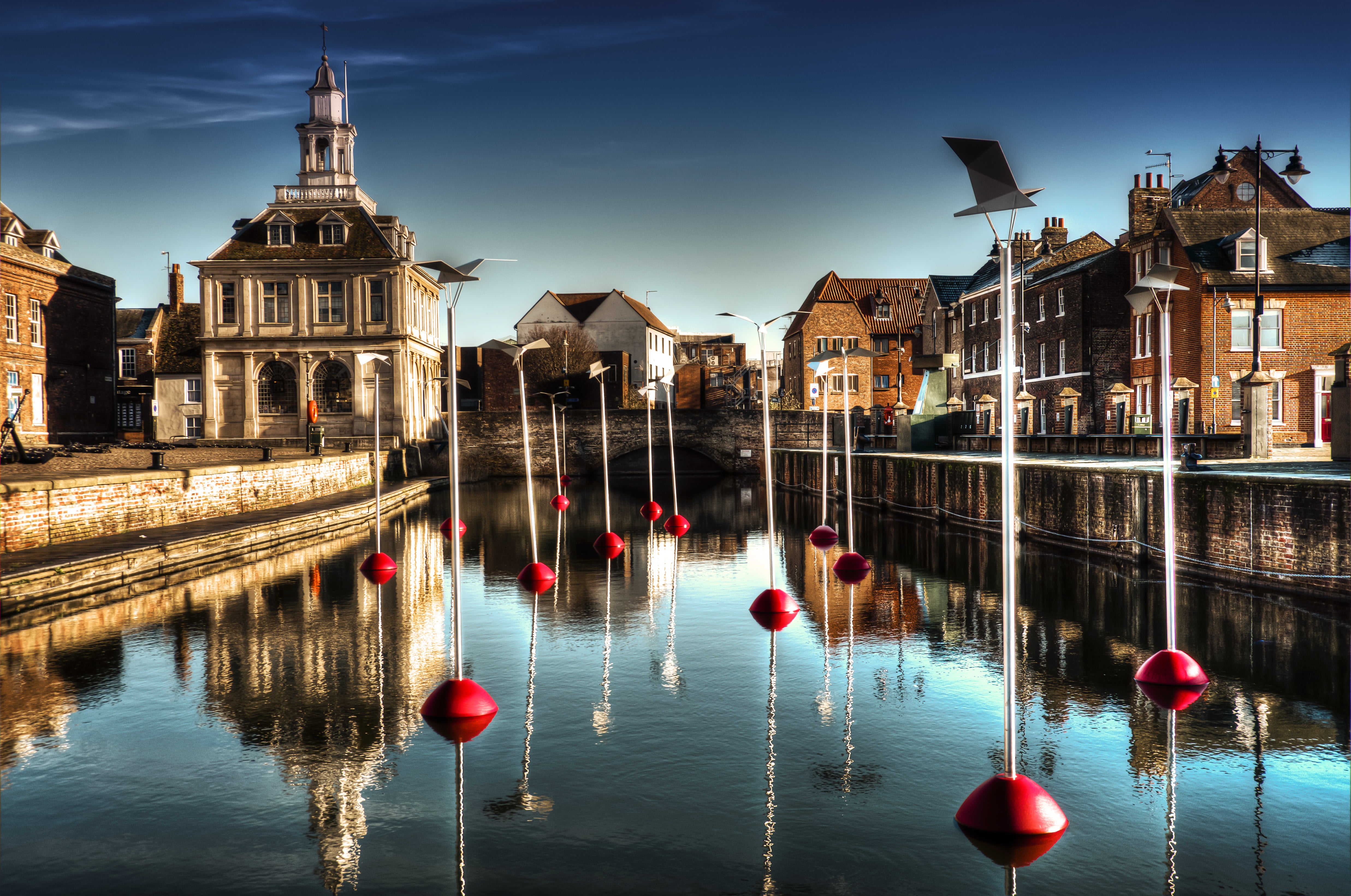 lynn, house, brown, travel, built Structure, reflection, europe, history, water, Kings Lynn, way, gray, concrete, river, building Exterior, architecture, HD Wallpaper