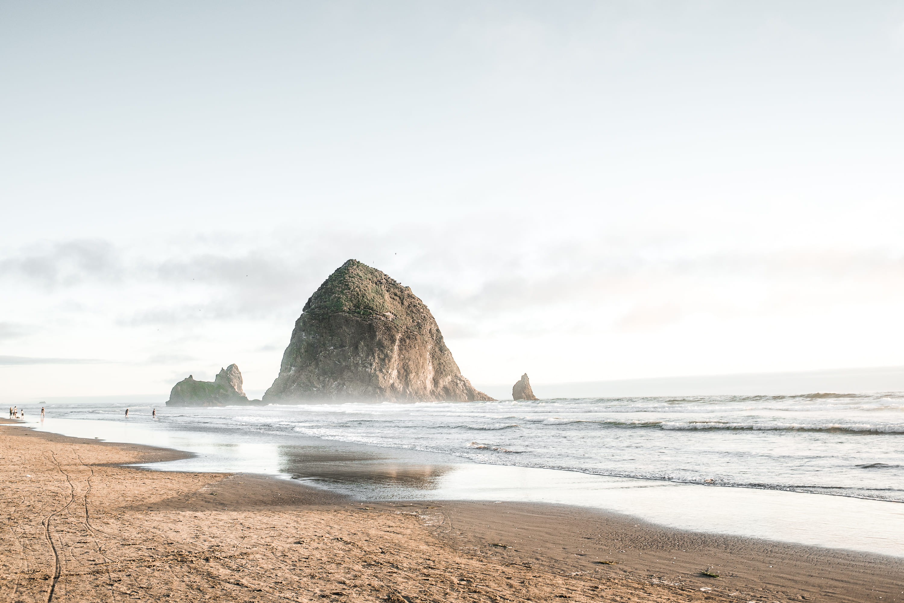 scenics, sand, outdoors, ocean, rock, tranquility, sky, tranquil scene, color Image, landscape, 2K, no People, beach, rock - Object, scenics - nature, HD Wallpaper
