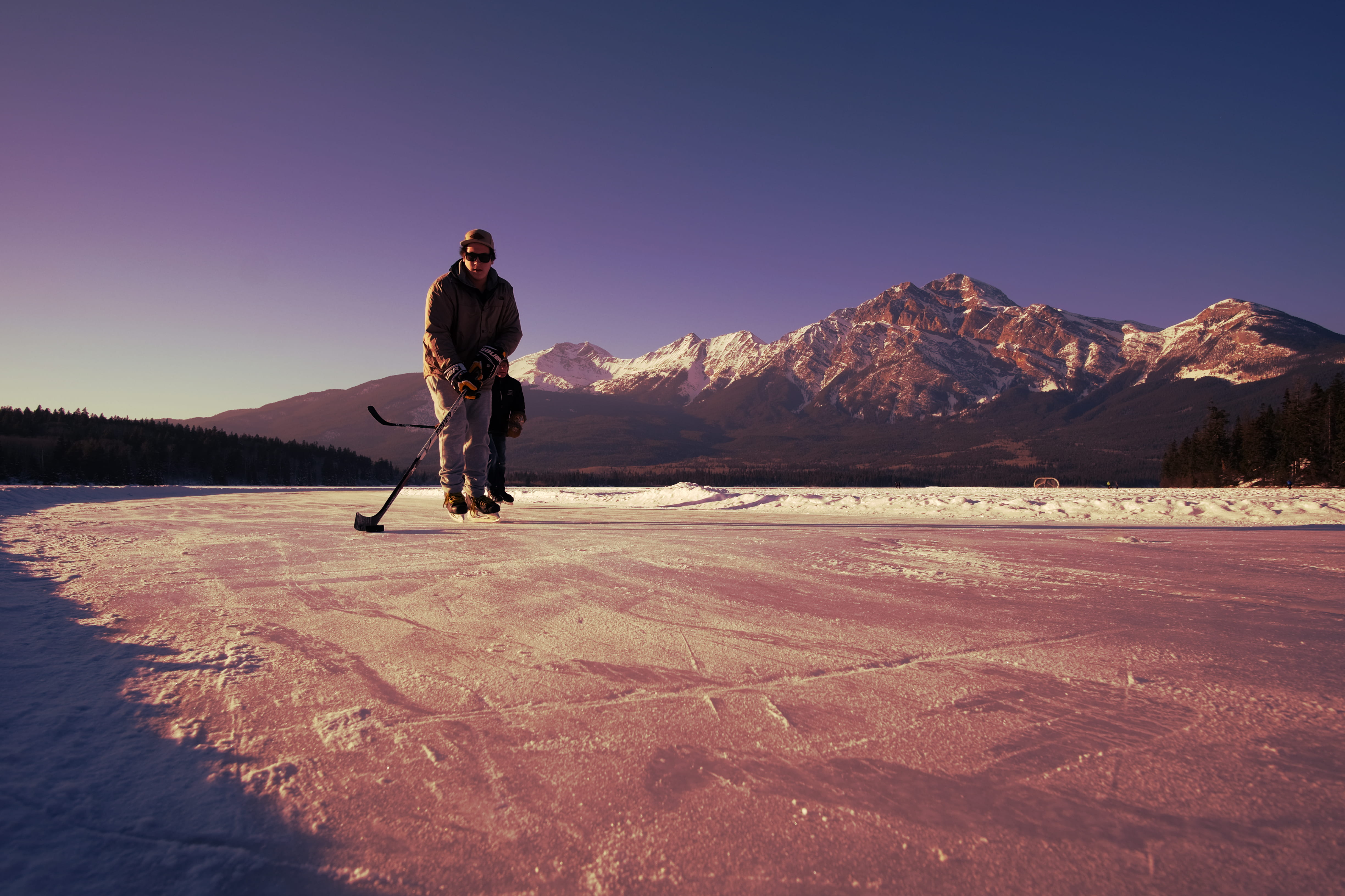 beauty in nature, one person, day, nature, lifestyles, people, scenics - nature, clear sky, mountain, ice, environment, transportation, pyramid lake, sky, HD Wallpaper
