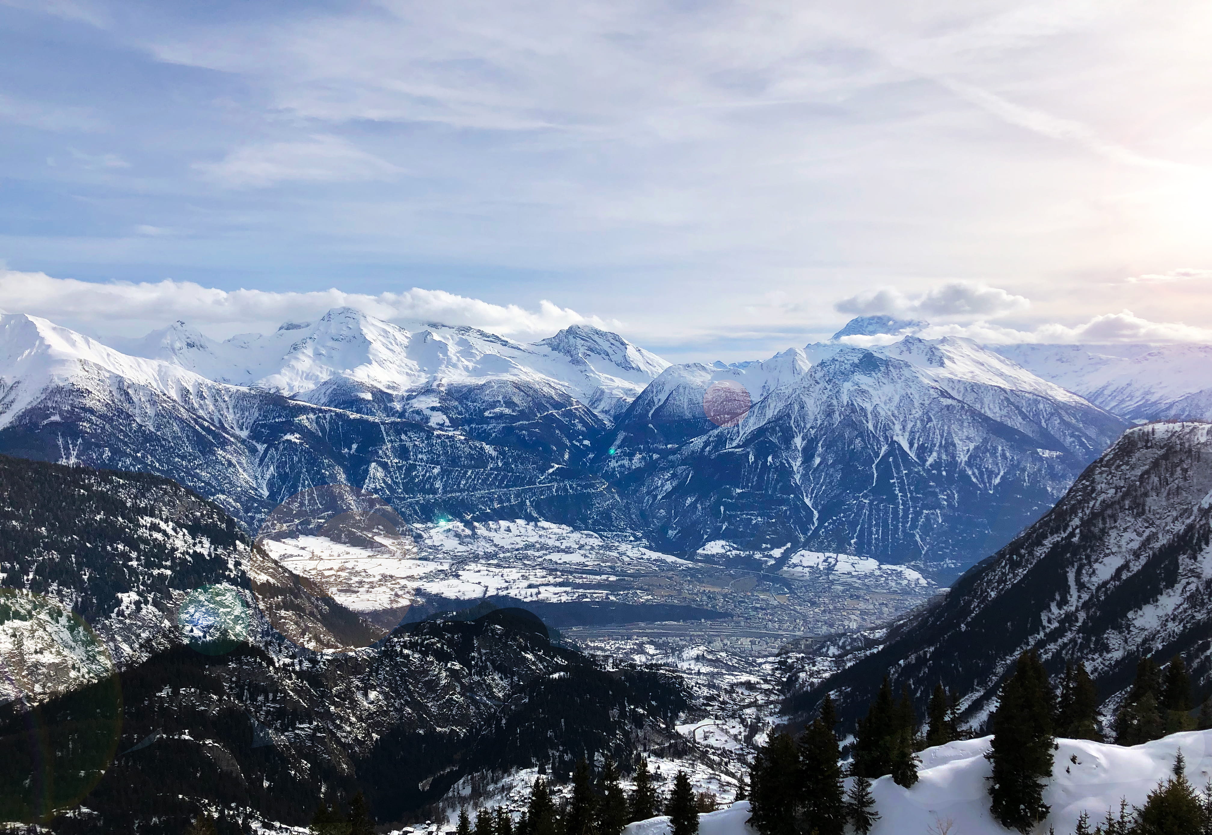 wilderness, glacier, peak, non-urban scene, scenics - nature, switzerland, landscape, 4K, fir, highway, cloud - sky, nature, way, mountain range, idyllic, HD Wallpaper