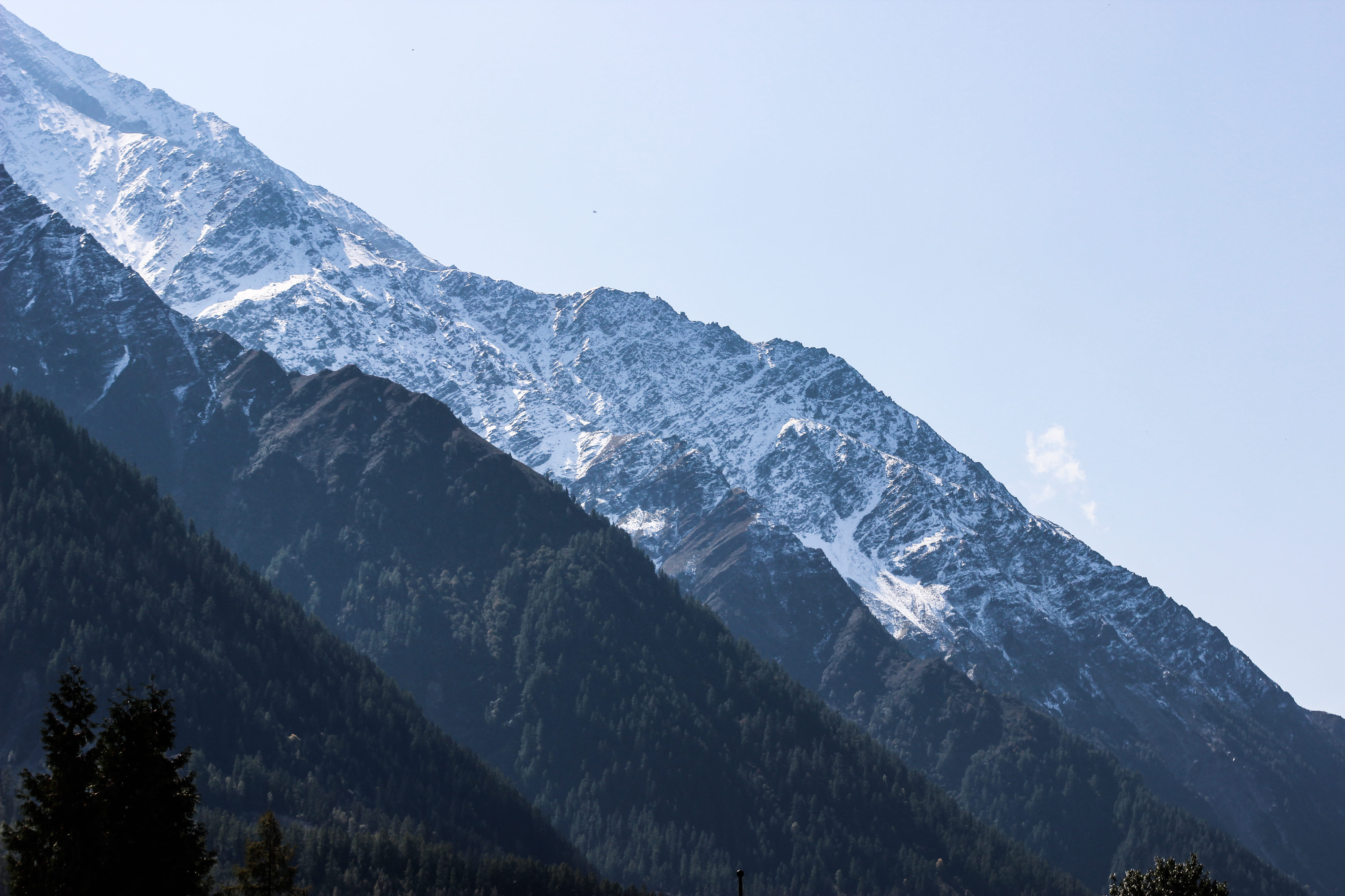 environment, distance, road, mountains, ice, slope, abies, snowcapped mountain, outdoors, fir, sky, tranquility, clouds, day, highway, non-urban scene, HD Wallpaper
