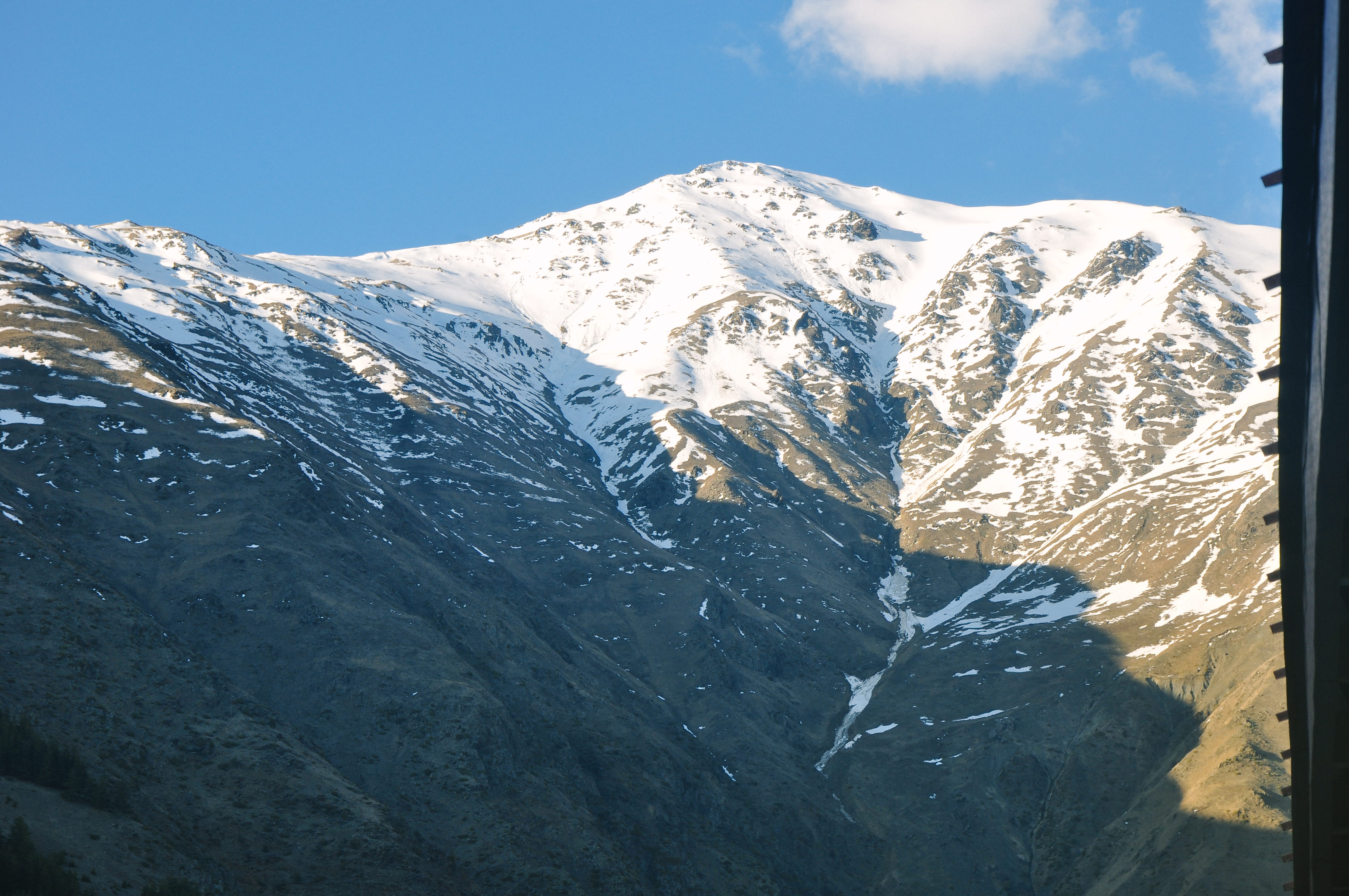 day, mountain peak, way, outdoors, 4K, glacier, formation, georgia, scenery, road, leisure activities, winter, slope, landscape, snow, highway, sunlight, HD Wallpaper