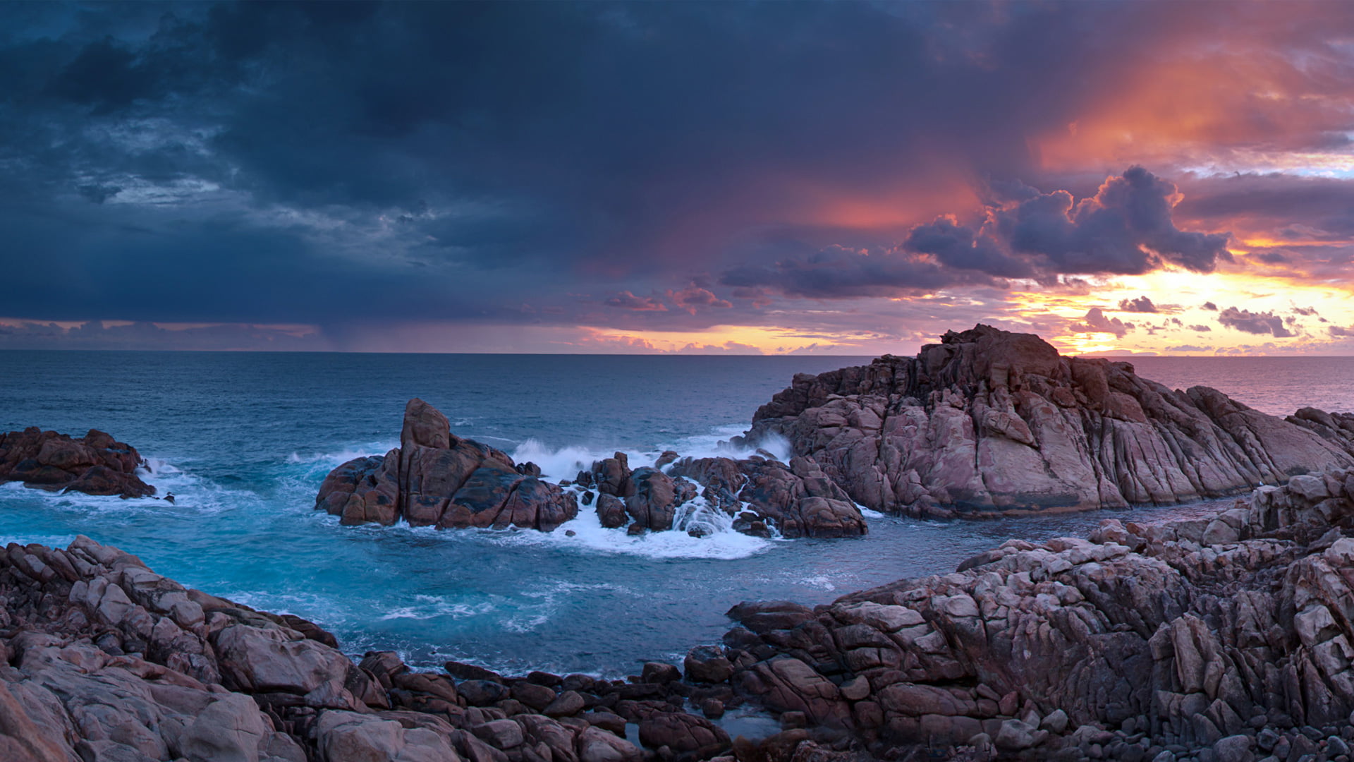 body of water, holiday, summer, cape, outdoors, sun, scenics - nature, breakwater, dusk, sunset, dramatic sky, sky, seascape, rocks, clouds, barrier, environment, HD Wallpaper