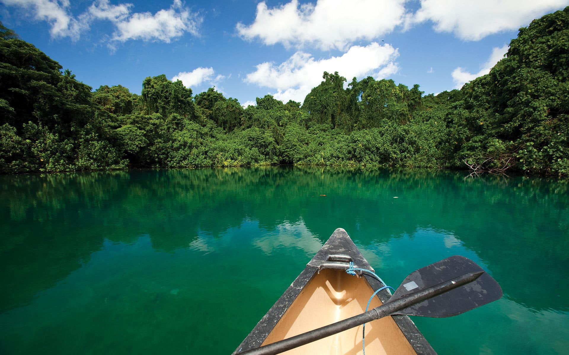 canoe, background, vanuatu, 1080P, ratua, desktop, HD Wallpaper