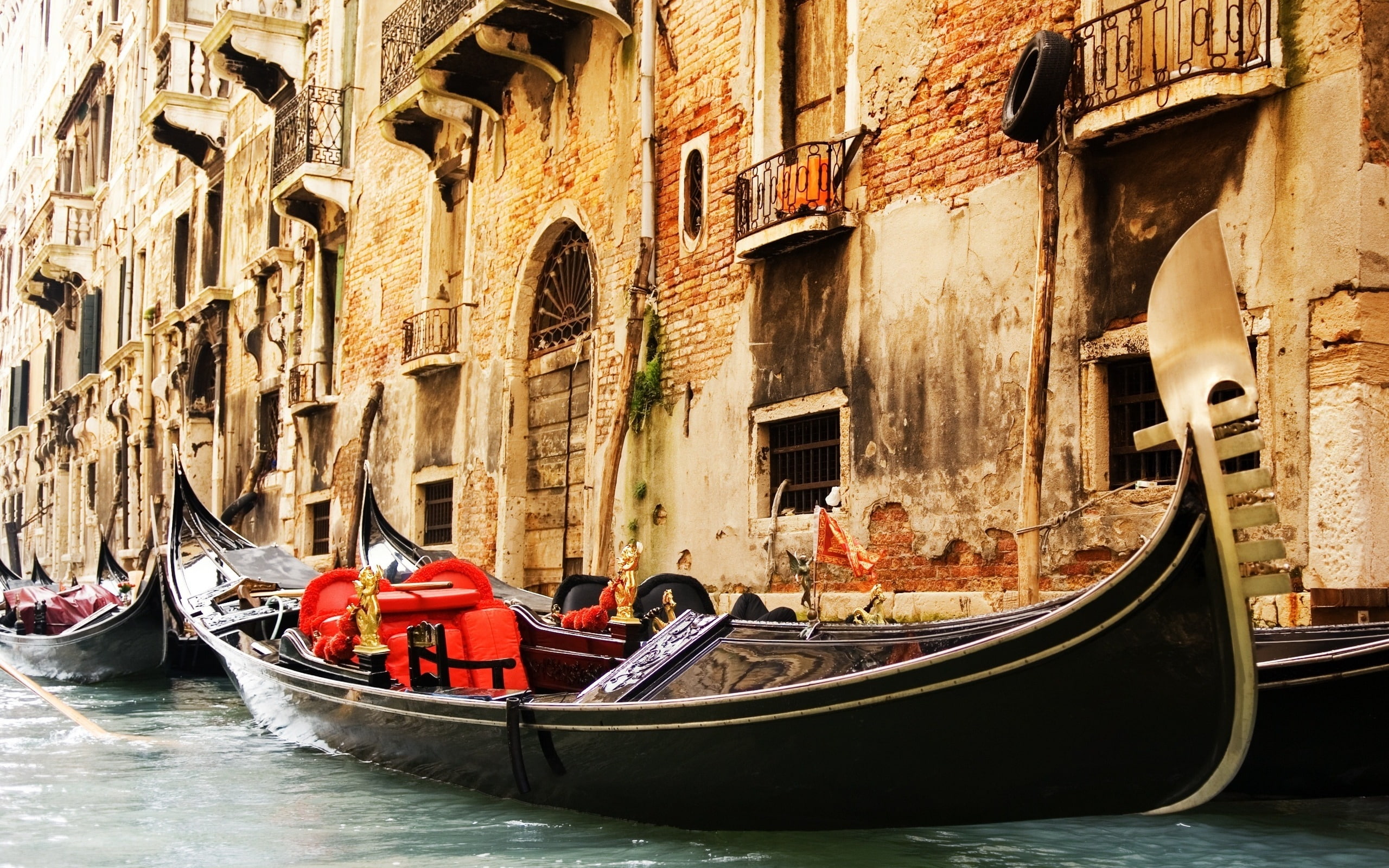 2K, gondola, city, world, boat, water, venice, HD Wallpaper