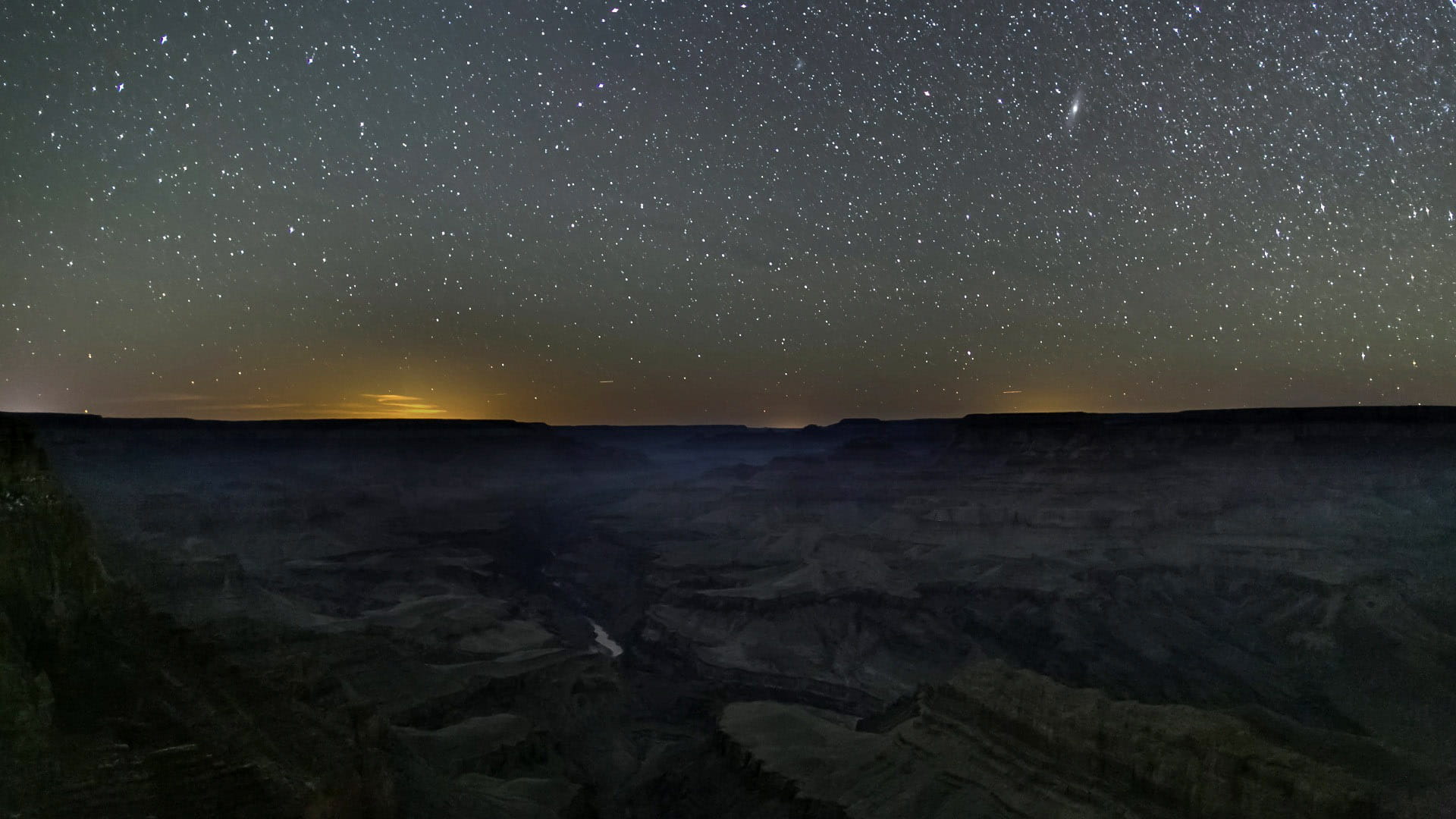 Stars, Arizona, no People, outdoors, tranquil scene, environment, land, scenics, national, public domain, illuminated, space, canyon, dark, dusk, photo, HD Wallpaper