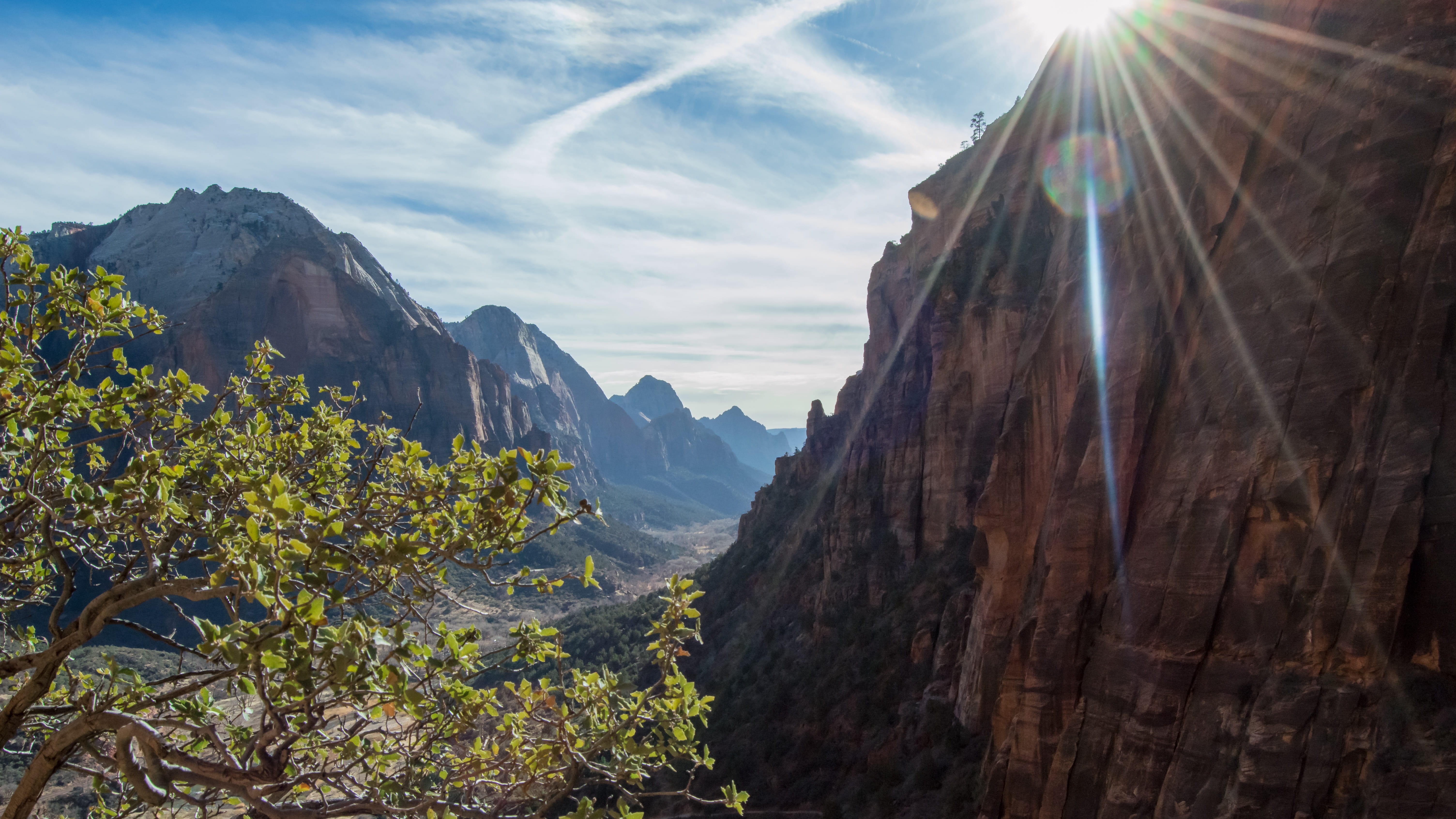 tranquility, lens flare, mountain peak, beauty in nature, plant, mountain range, outdoors, sunlight, geology, non-urban scene, scenics - nature, no people, HD Wallpaper