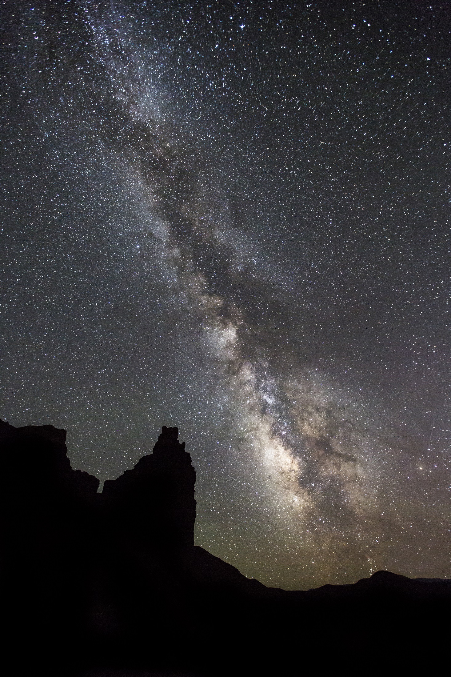 nature, outdoors, idyllic, landscape, lot, formation, no people, usa, star - space, space and astronomy, space, tranquil scene, chimney rock, galaxy, mountain, Phone HD Wallpaper