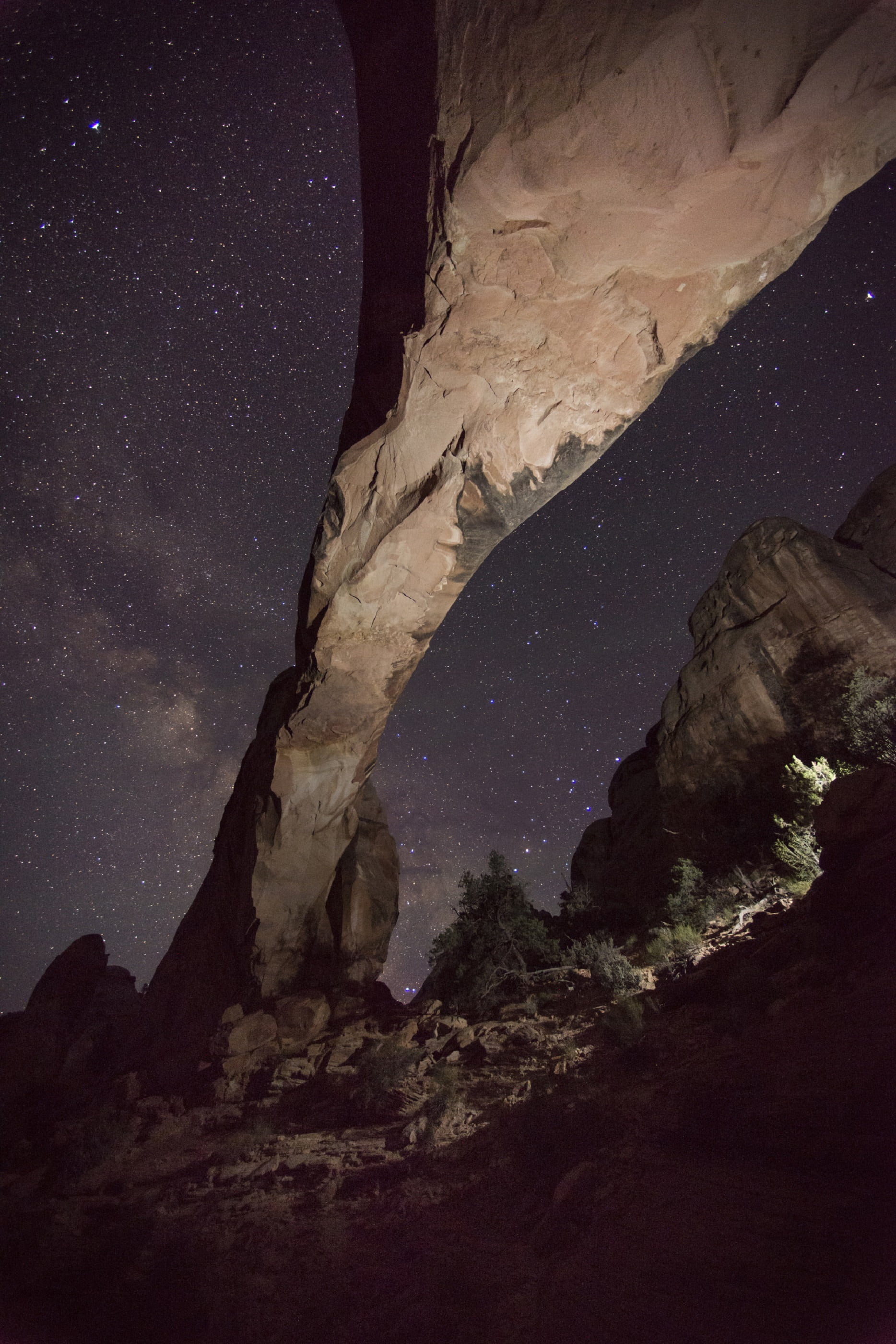 rock, outdoors, low angle view, star field, cosmos, mountain, stars, silhouette, sky, milky way, tranquil scene, scenics - nature, view, scenic, star - space, Phone HD Wallpaper