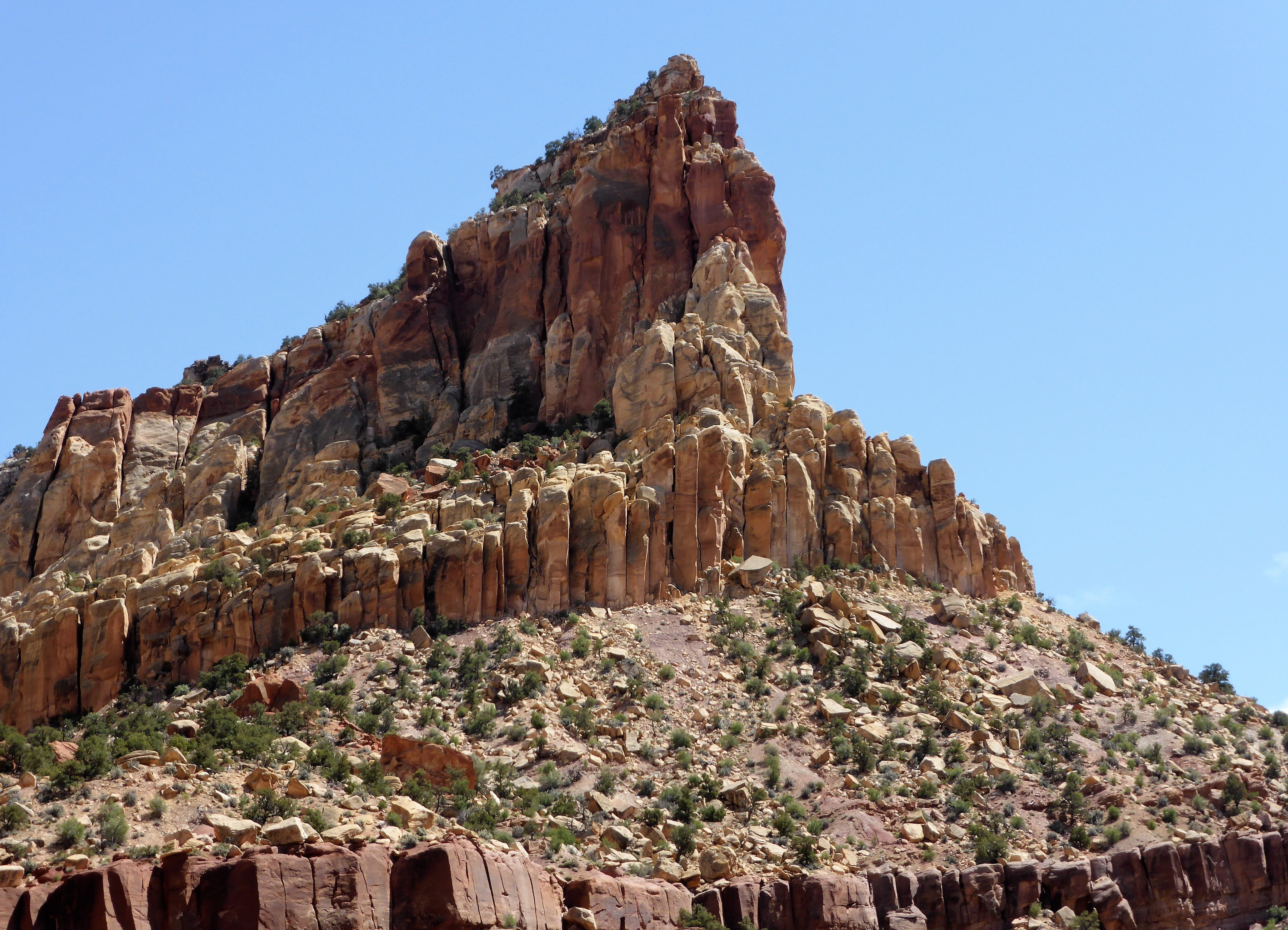 formation, clear sky, america, non-urban scene, capitol reef, nature, erosion, 4K, famous Place, usa, scenics - nature, day, outdoors, national park, no people, HD Wallpaper