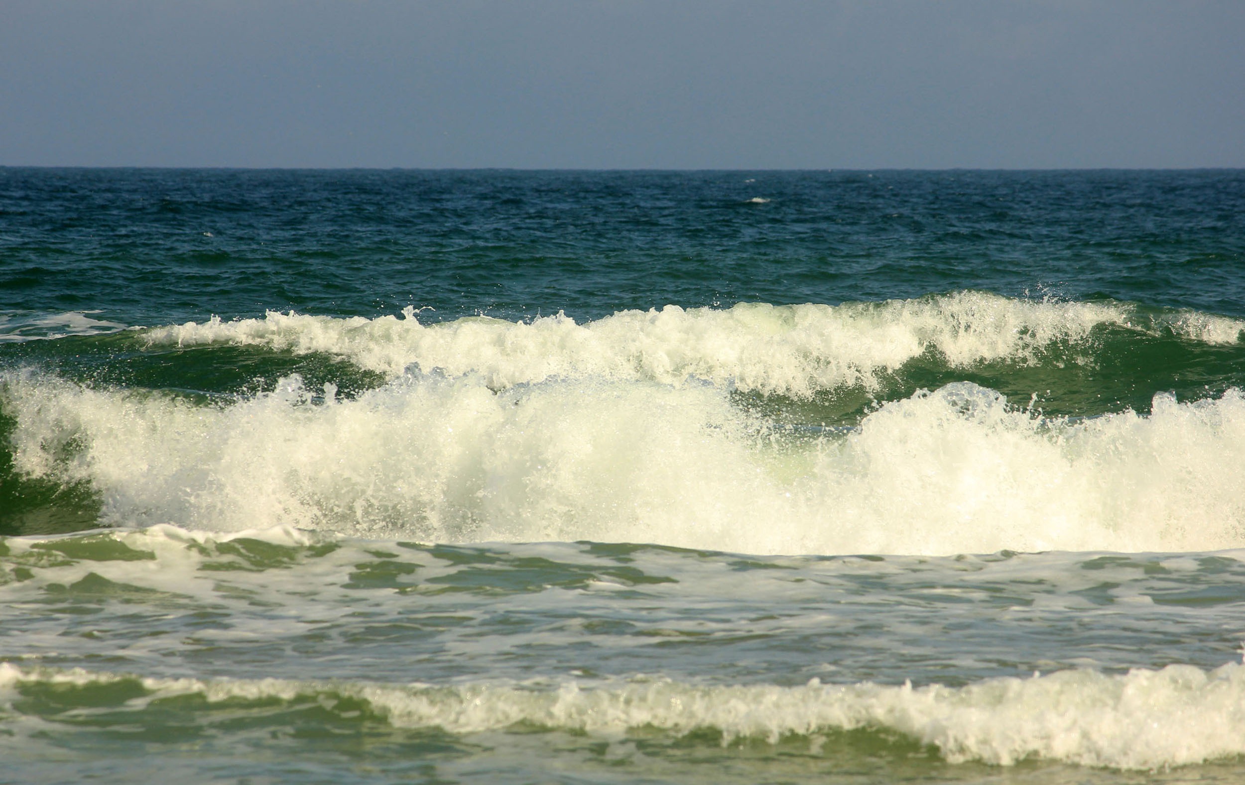 sea, usa, beauty in nature, 1080P, ocean, scenics - nature, water, power, splashing, day, power in nature, outdoors, sky, surfing, land, clear sky, horizon over water, HD Wallpaper