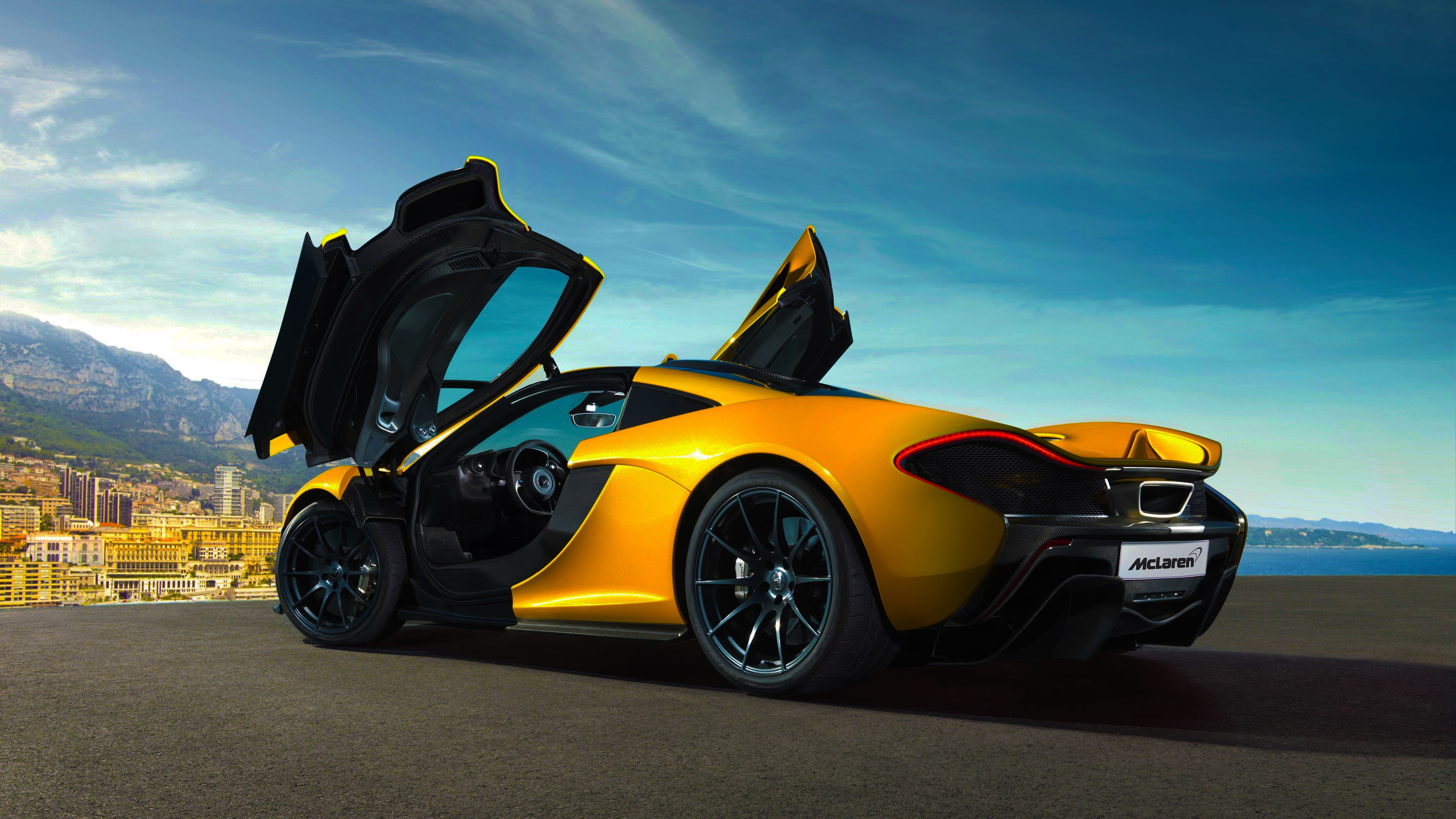 nature, Super Car , land vehicle, clouds, mode of transportation, air vehicle, cloud - sky, motor vehicle, mountain range, stationary, car, road, wheel, HD Wallpaper