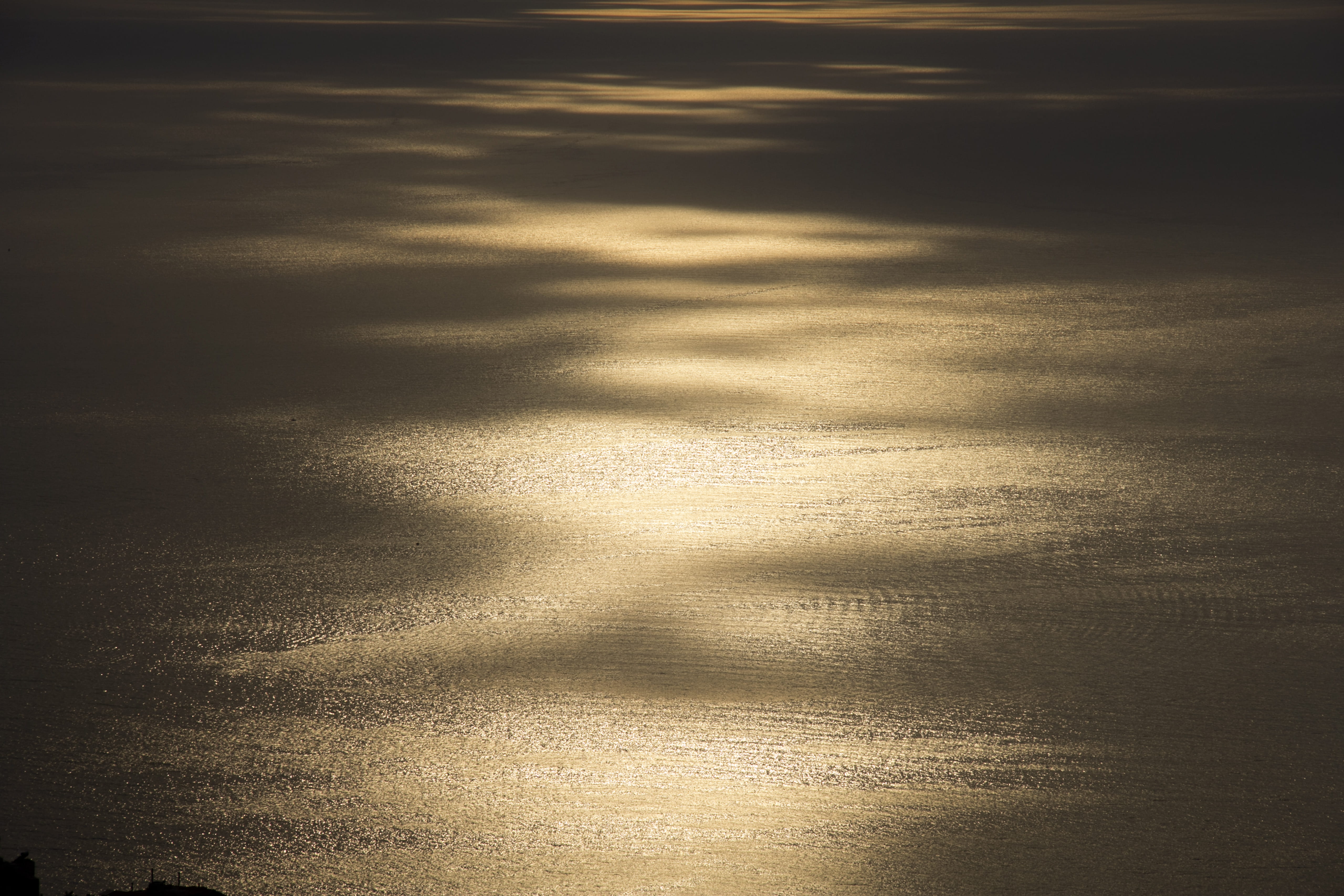 shadow, tranquil scene, sunlight, textured, tranquility, no people, backgrounds, scenics - nature, sea, gold, jounieh, lebanon, nature, pattern, gold colored, HD Wallpaper