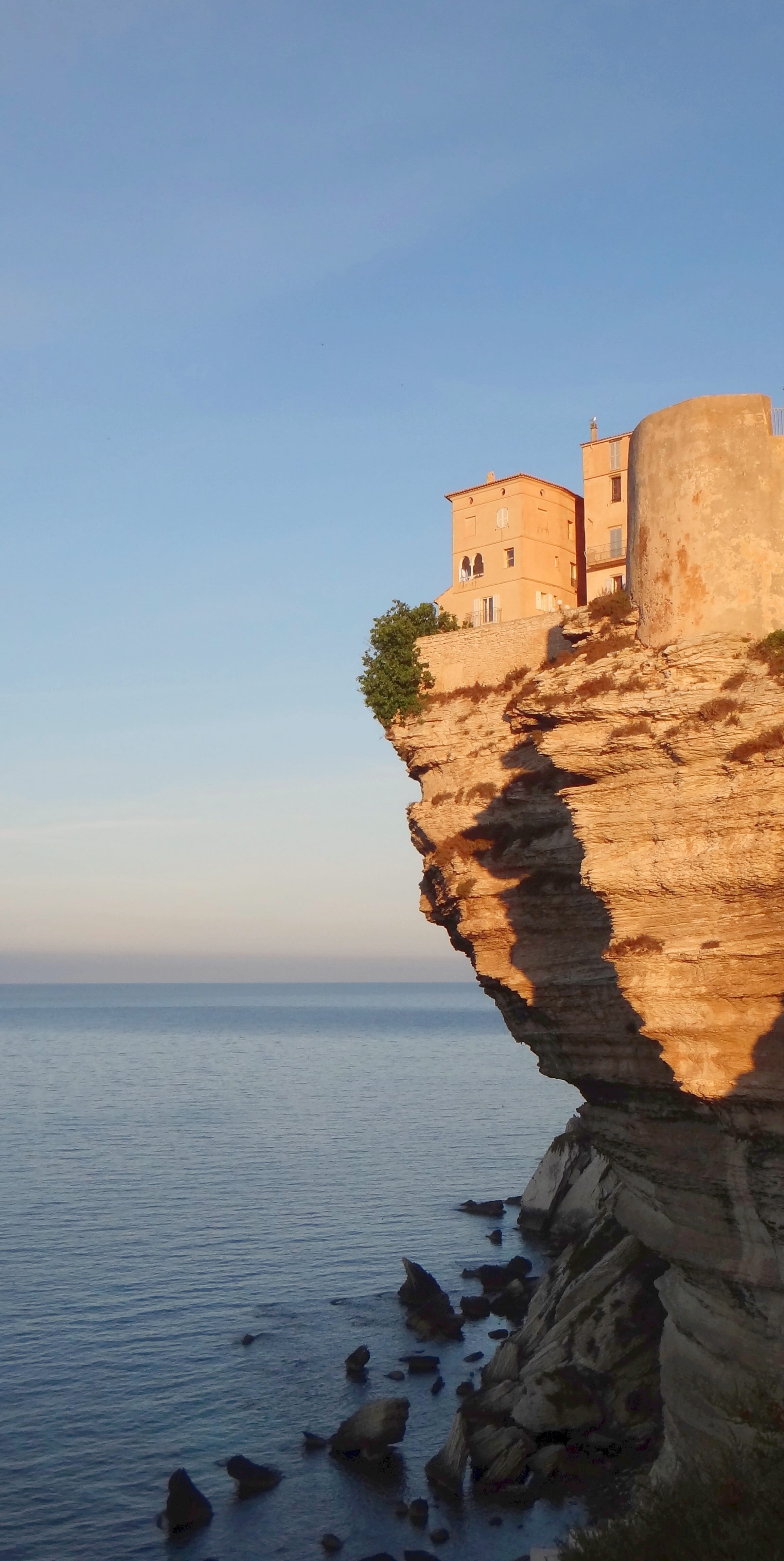 corsica, history, water, landscape, bonifacio, 4K, the past, outdoors, ocean, view, day, coast, panorama, land, landscape photography, built structure, Phone HD Wallpaper