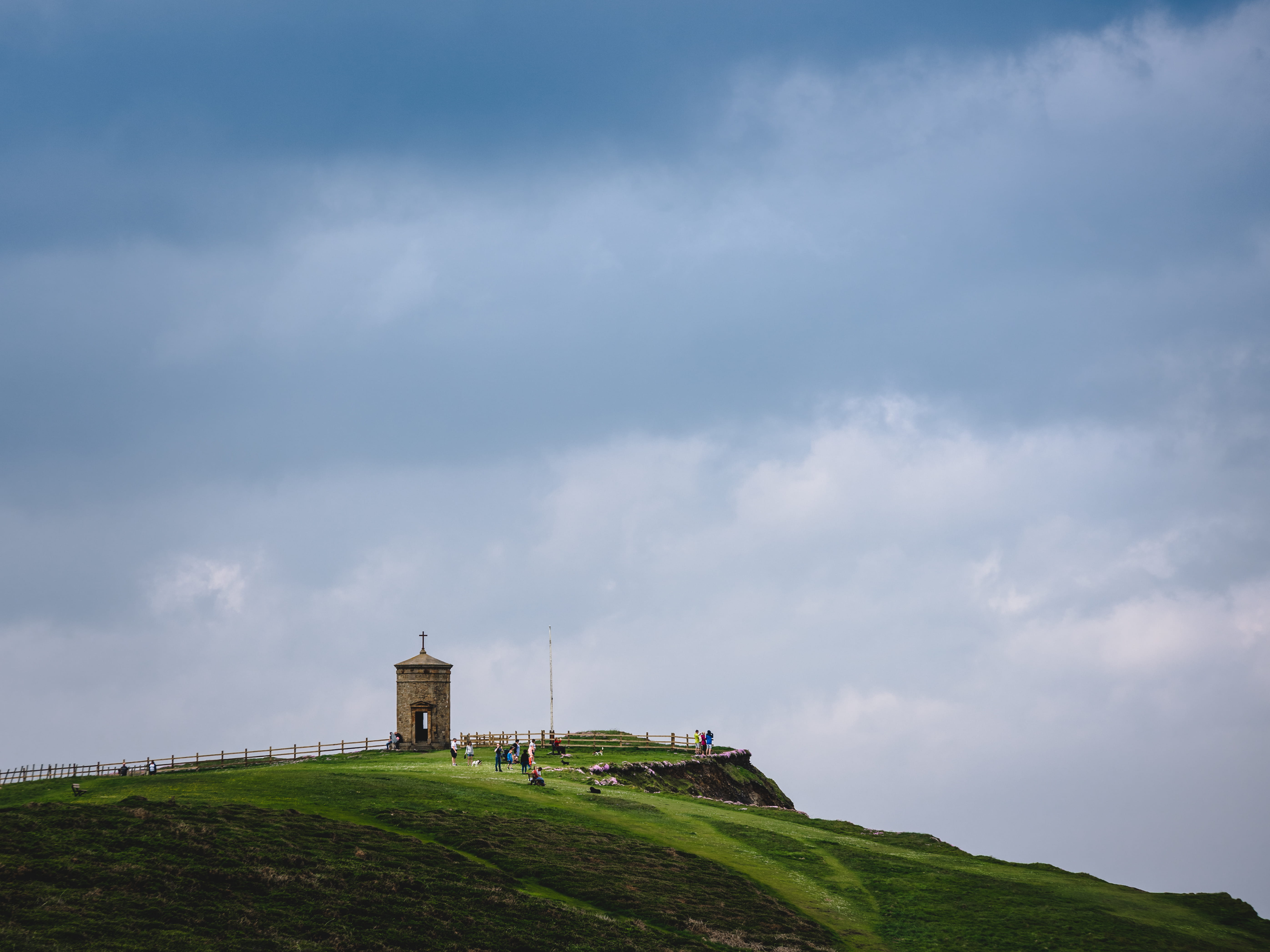 travel destinations, hill, non-urban scene, outdoors, cloud, structure, environment, road, cloud - sky, scenics - nature, cliff, no people, building, 5K, HD Wallpaper