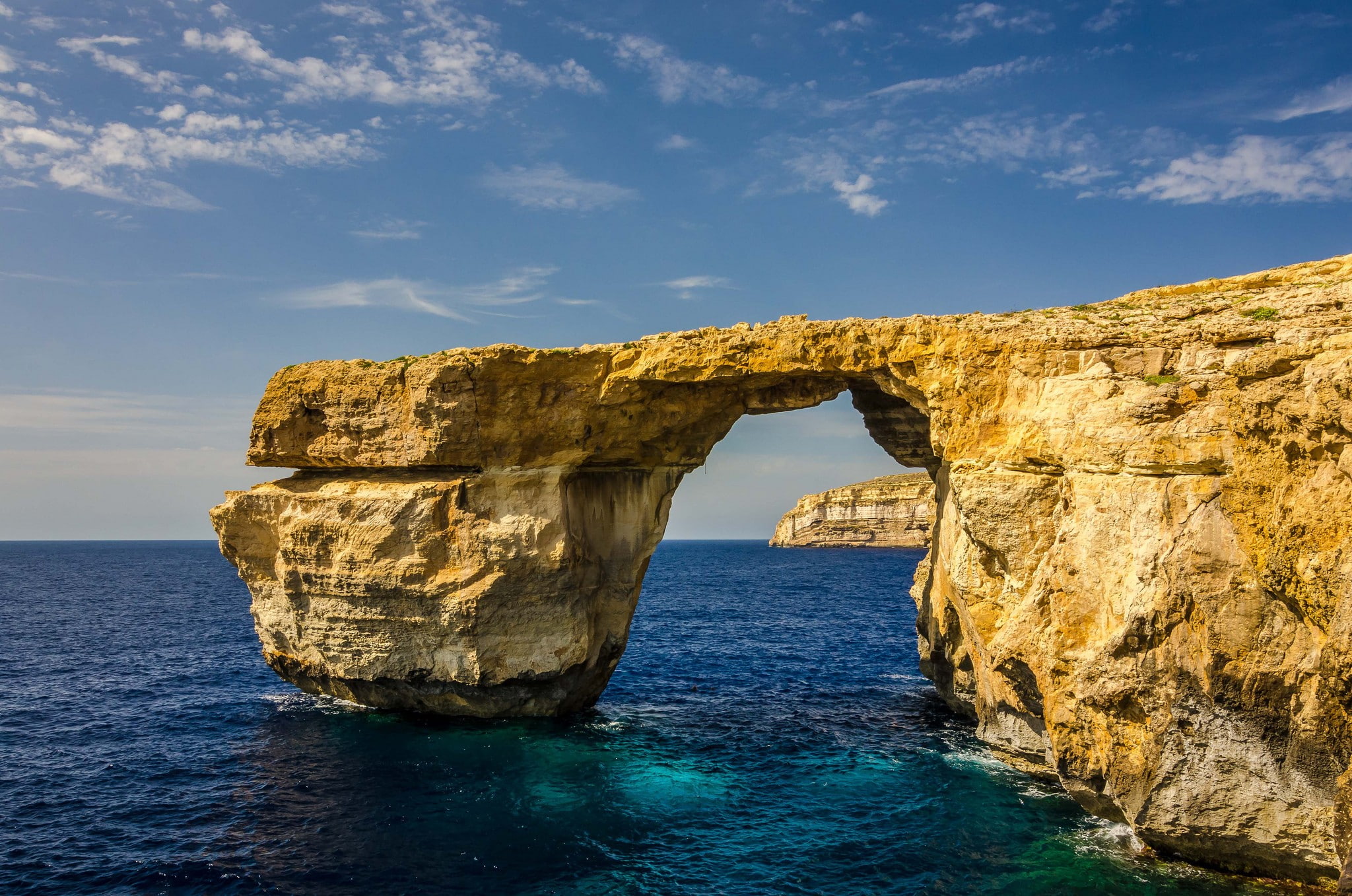1080P, landscape, Malta, sea, cliff, HD Wallpaper
