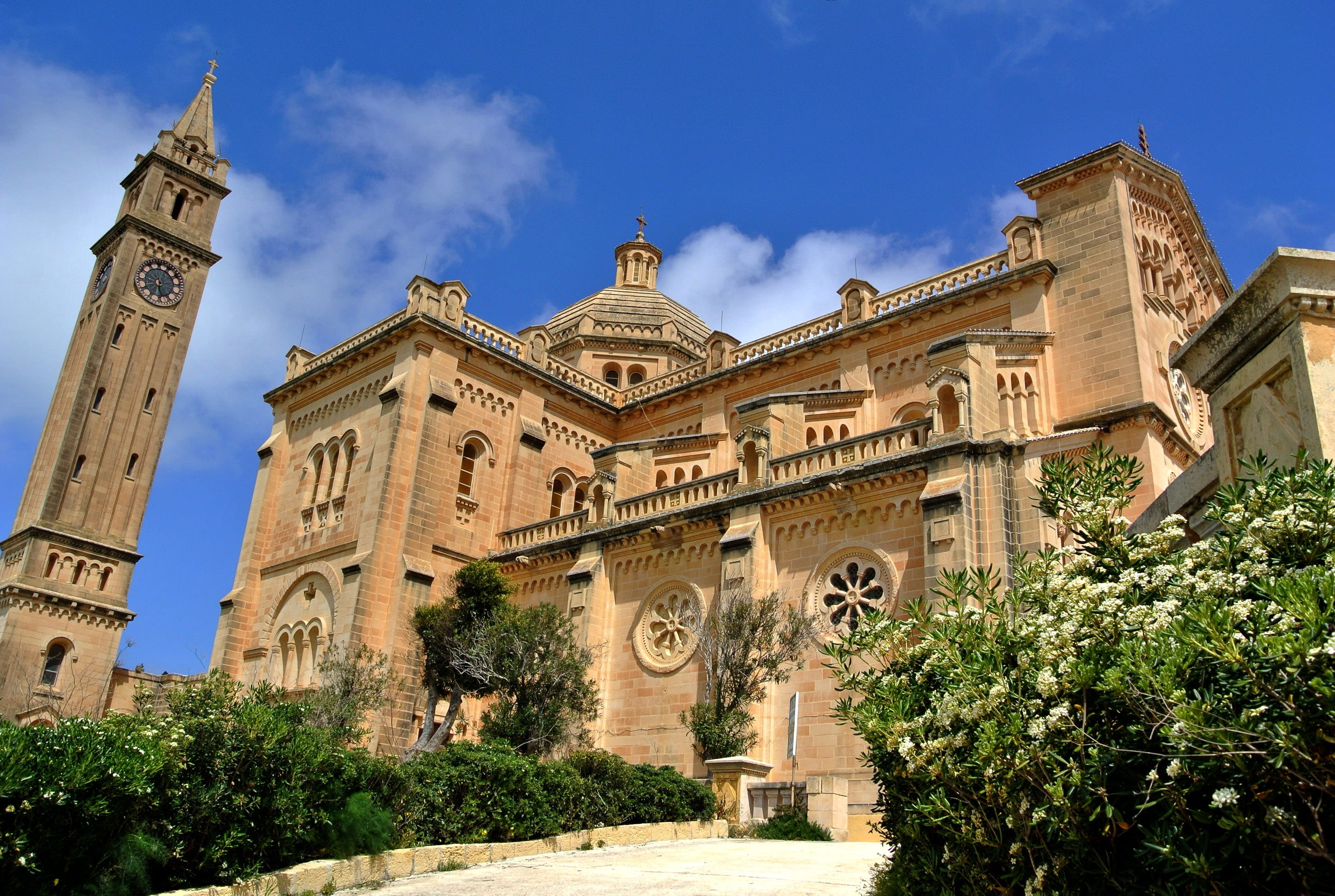 architecture, no people, cathedral, ornate, religion, church, travel destinations, outdoors, christianity, blessed, building exterior, malta, travel, mediterranean, HD Wallpaper
