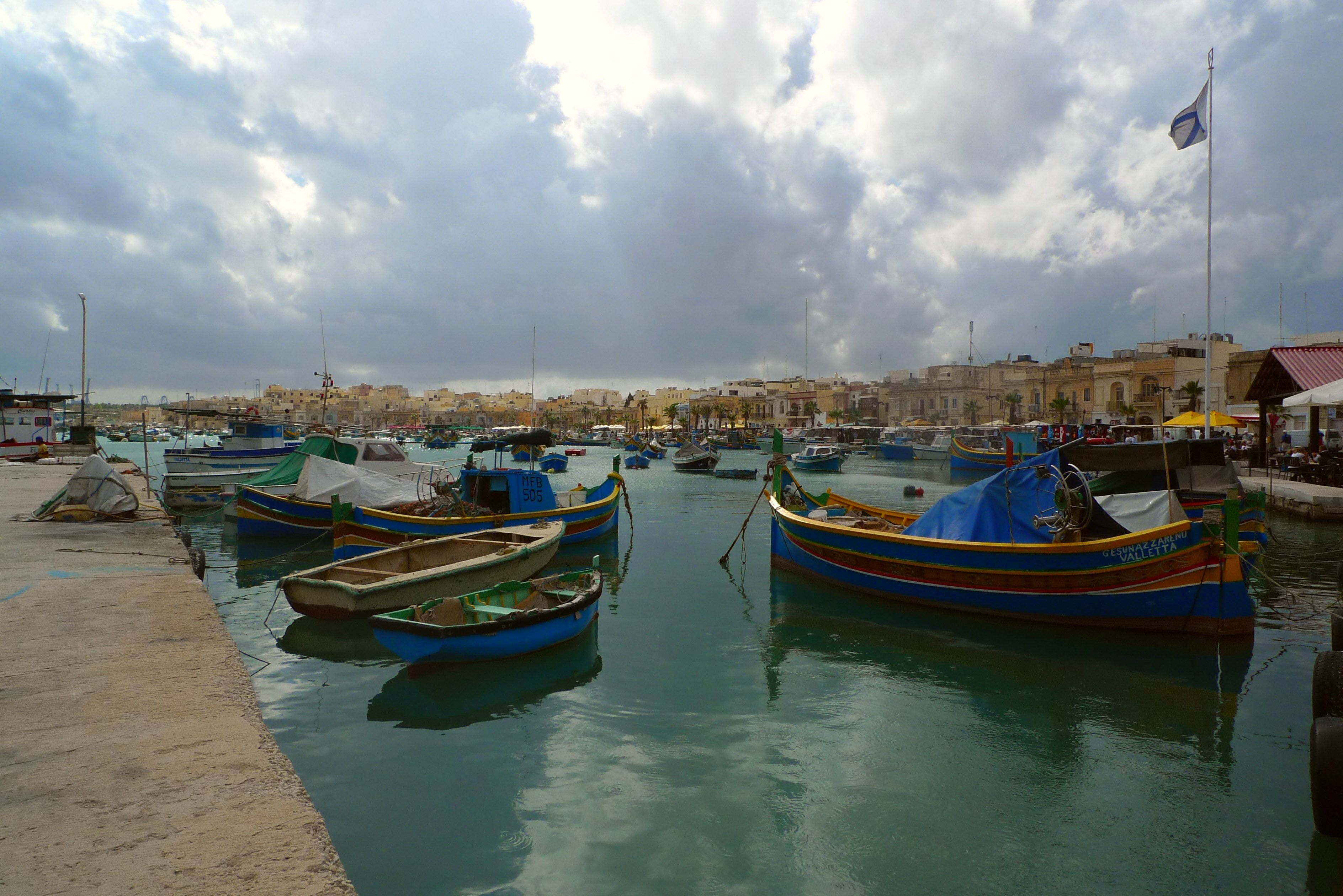 marina, sea, sailboat, nature, no people, holiday, port, cloud - sky, moored, outdoors, water, canal, fishing boats, sky, fishing boat, 2K, wooden post, HD Wallpaper