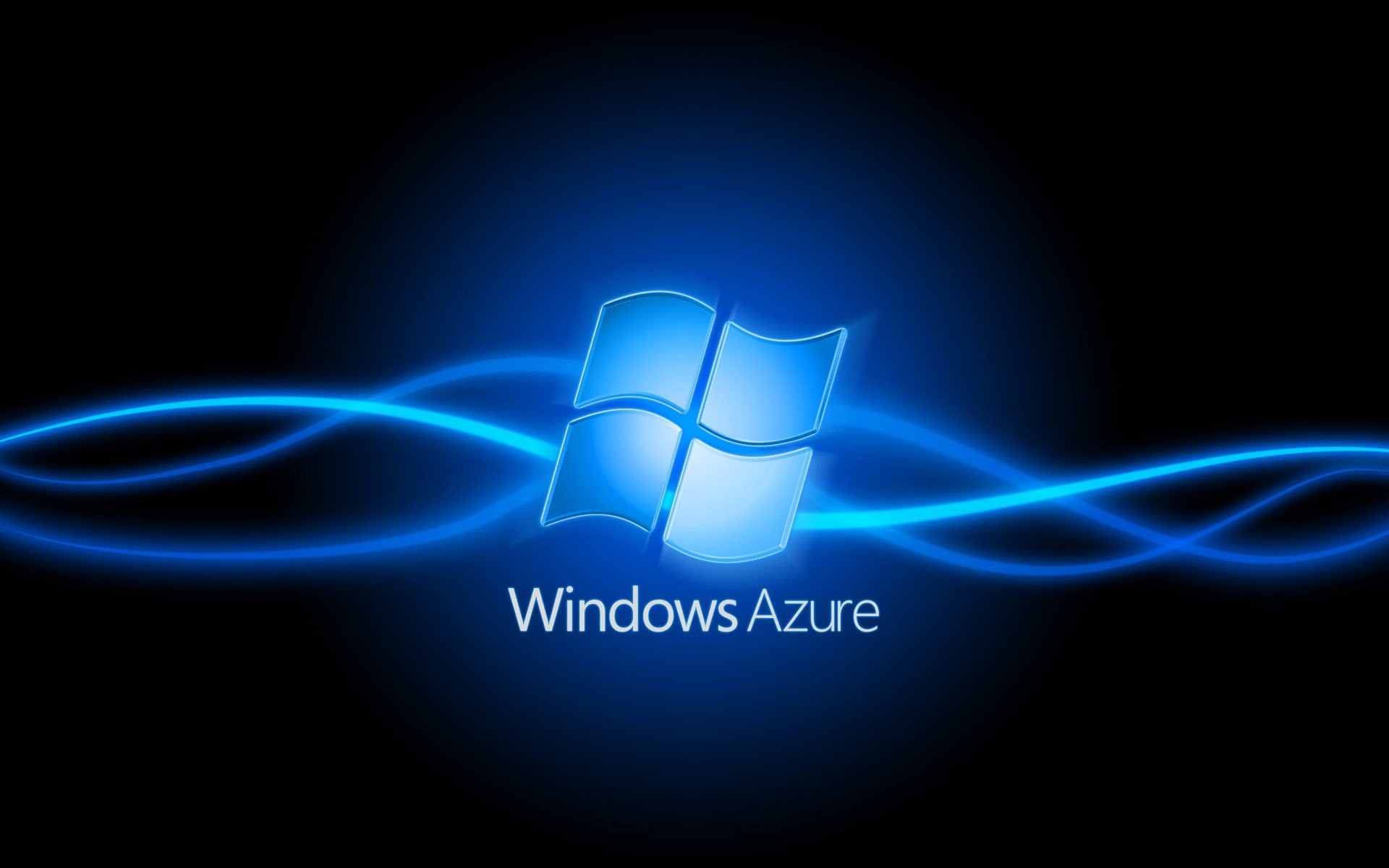 Windows, Stripes, Azure, Microsoft, 1080P, Lines, Wave, Logo, HD Wallpaper