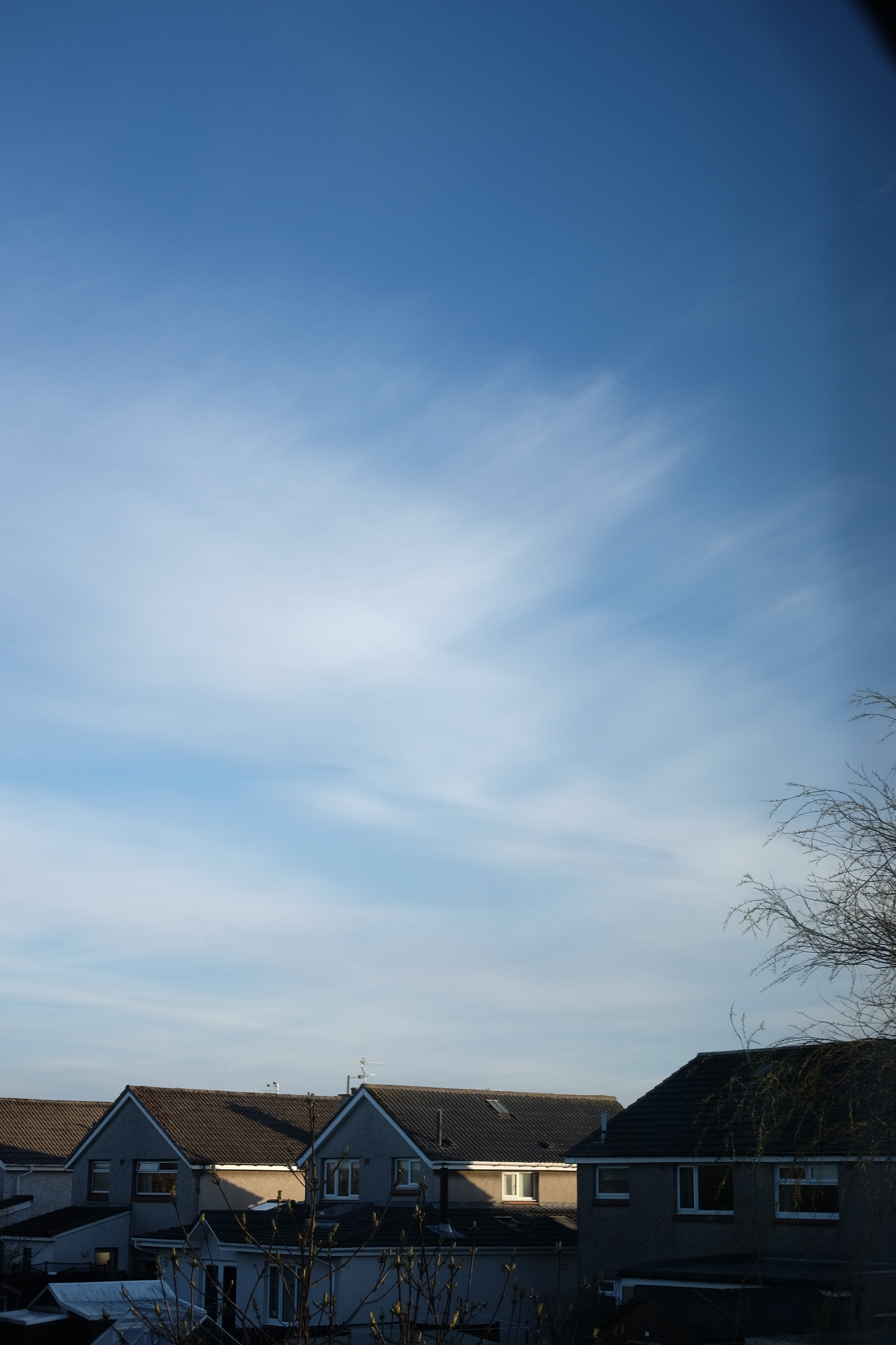house, rural, built structure, building exterior, tree, no people, town, azure sky, trees, field, row house, day, outdoors, roof, fuji, scenics - nature, Phone HD Wallpaper