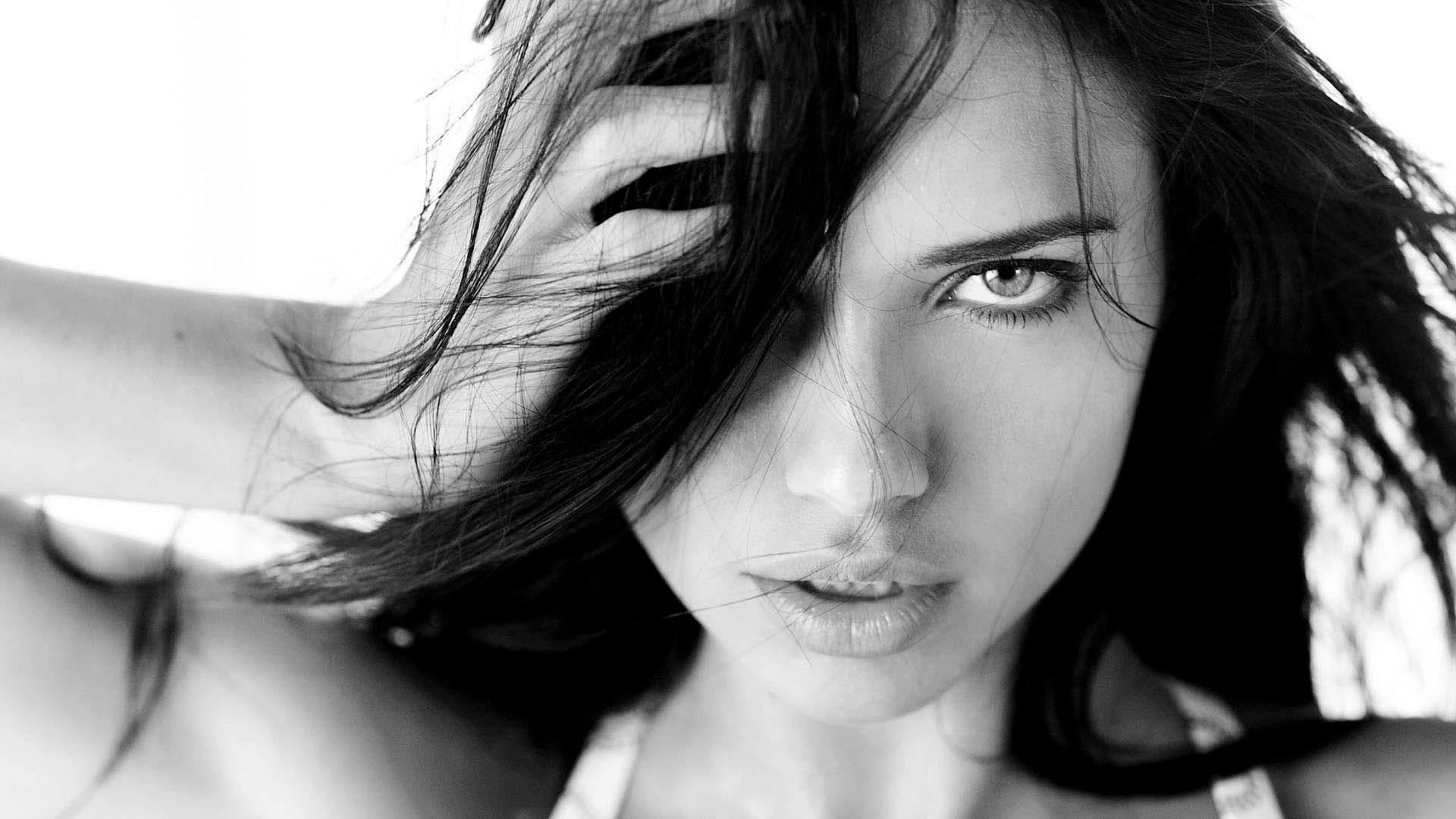 human hair, hands on head, long hair, women, human body part, close-up, one person, human face, face, beautiful woman, Adriana Lima, lifestyles, headshot, HD Wallpaper