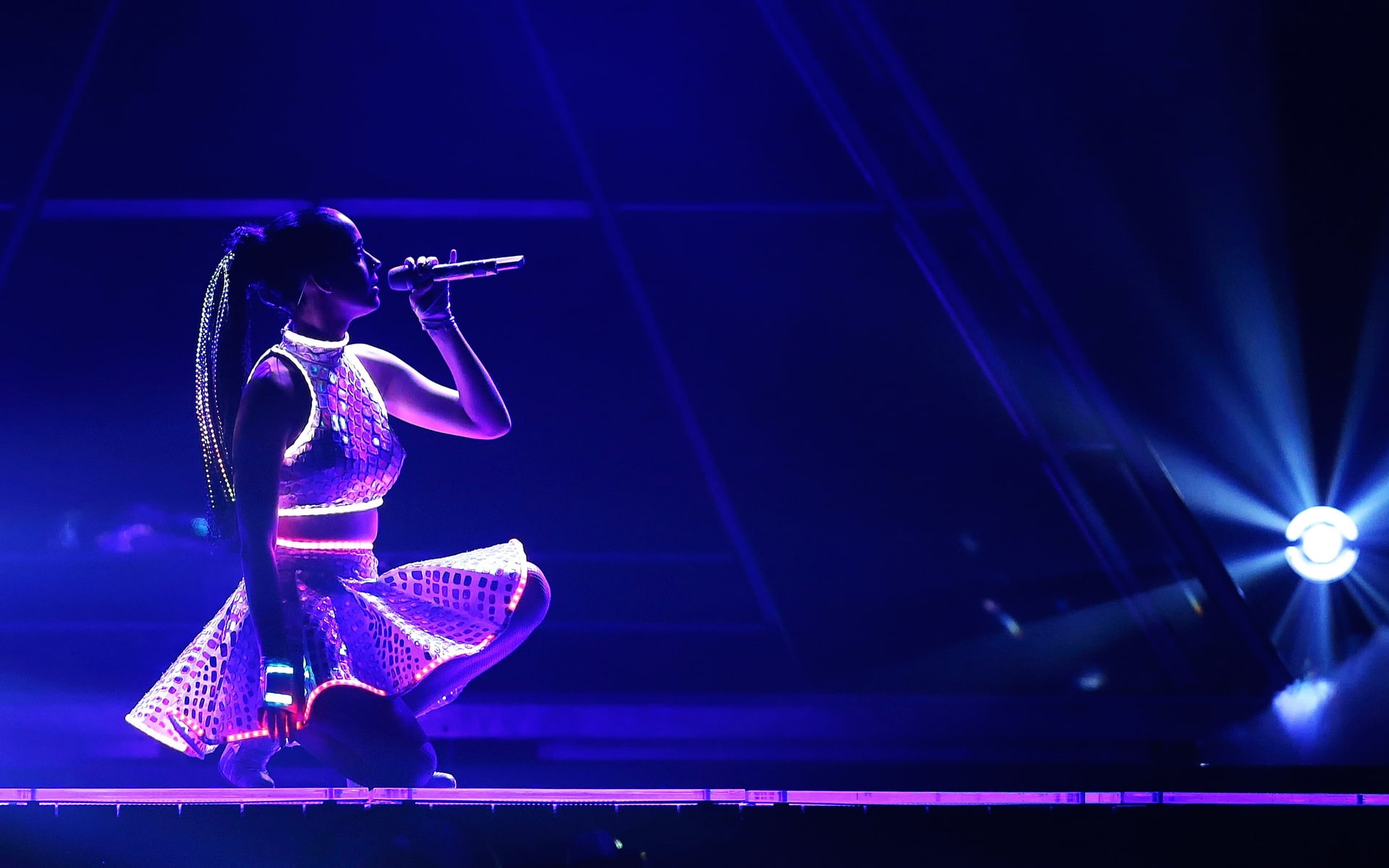 grande, concert, 1080P, ariana, live, perry, katy, singer, HD Wallpaper