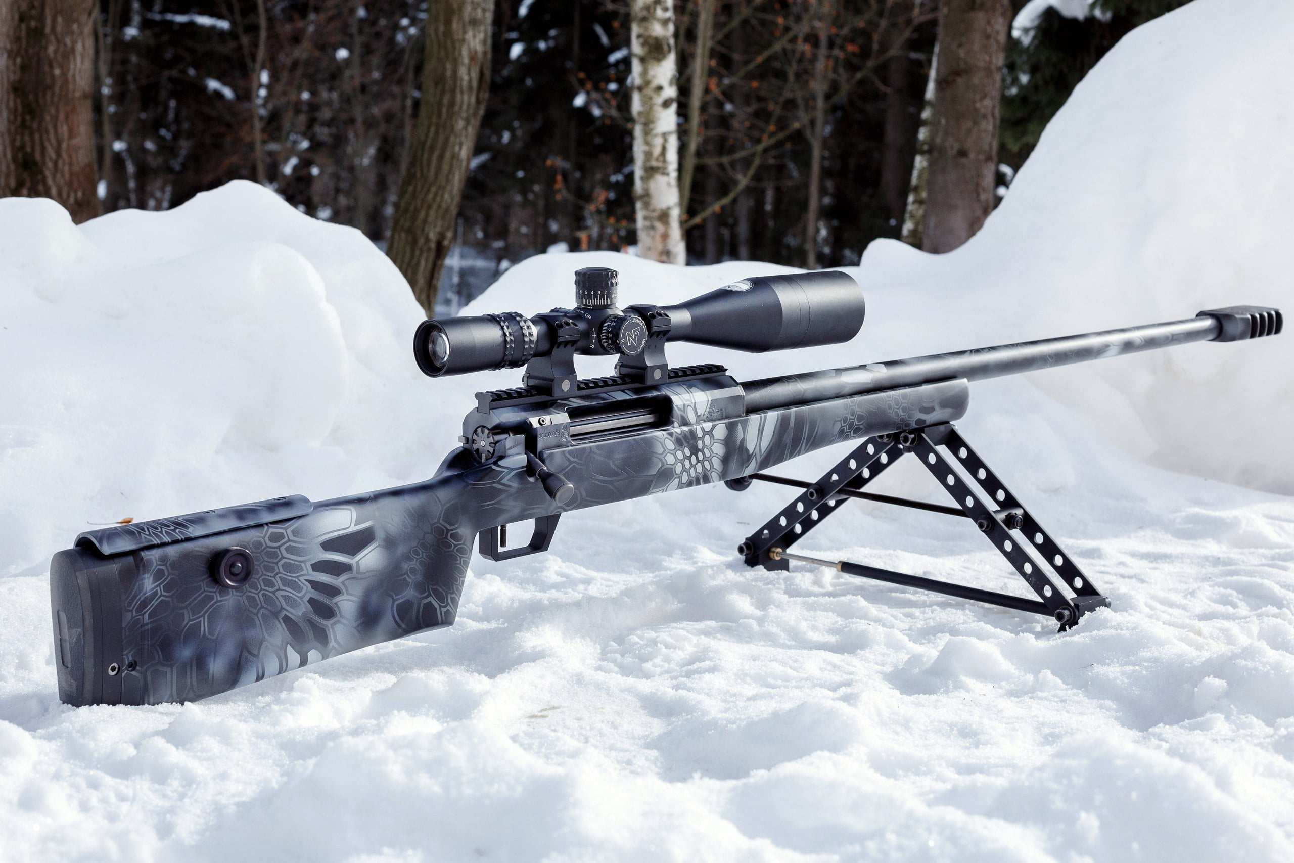 2K, Twilight, Sverhdalnoboynaya svlk-14, Sniper rifle Lobaeva, Snow, HD Wallpaper