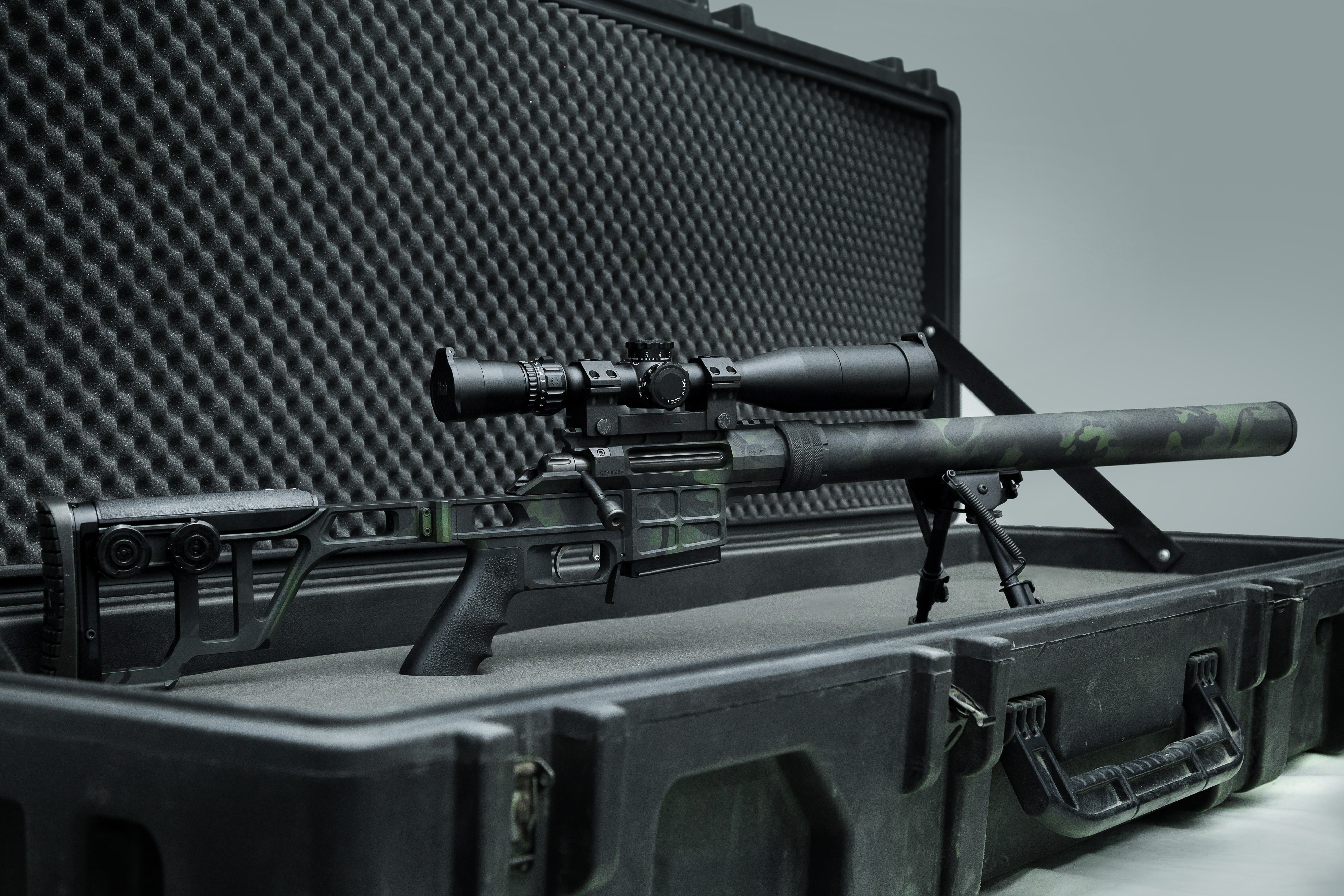 supressor, sniper rifle, 5K, LOBAEV Arms, DVL-10, HD Wallpaper
