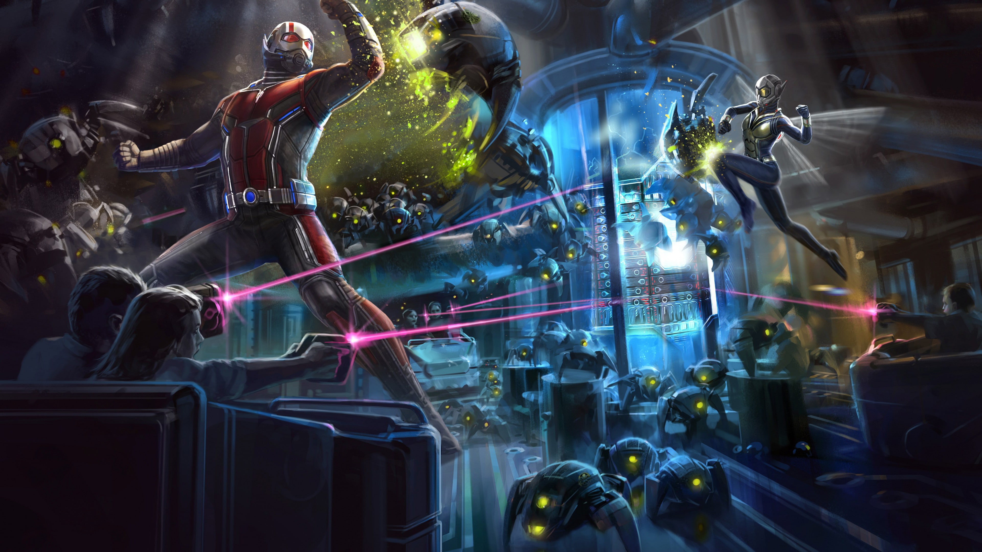Ant-Man and the Wasp, artwork, 4K, 4K, HD Wallpaper