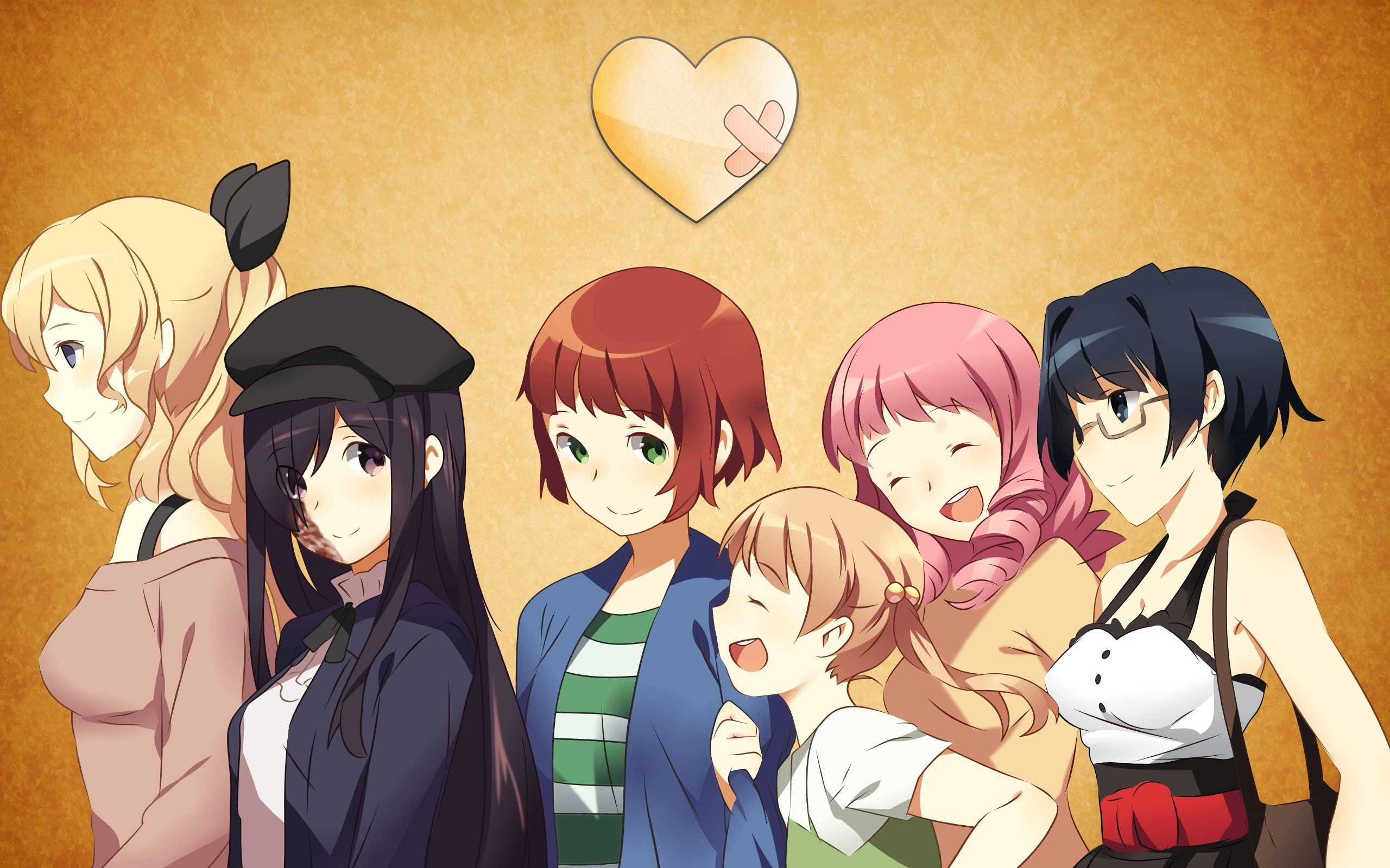 Lilly Satou, Ibarazaki Emi, visual novel, Shiina Mikado, Shizune Hakamichi, Hanako Ikezawa, Misha, 2K, Rin Tezuka, Katawa Shoujo, HD Wallpaper