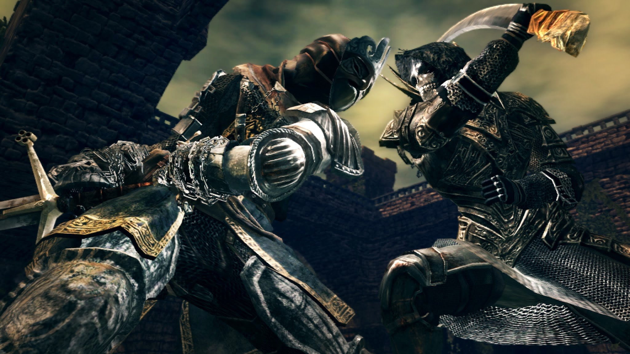 battle, action, warrior, artwork, souls, 1080P, Exploration, fantasy, Fighting, Dark, Technical, Stealth, 2048x1152 px, HD Wallpaper