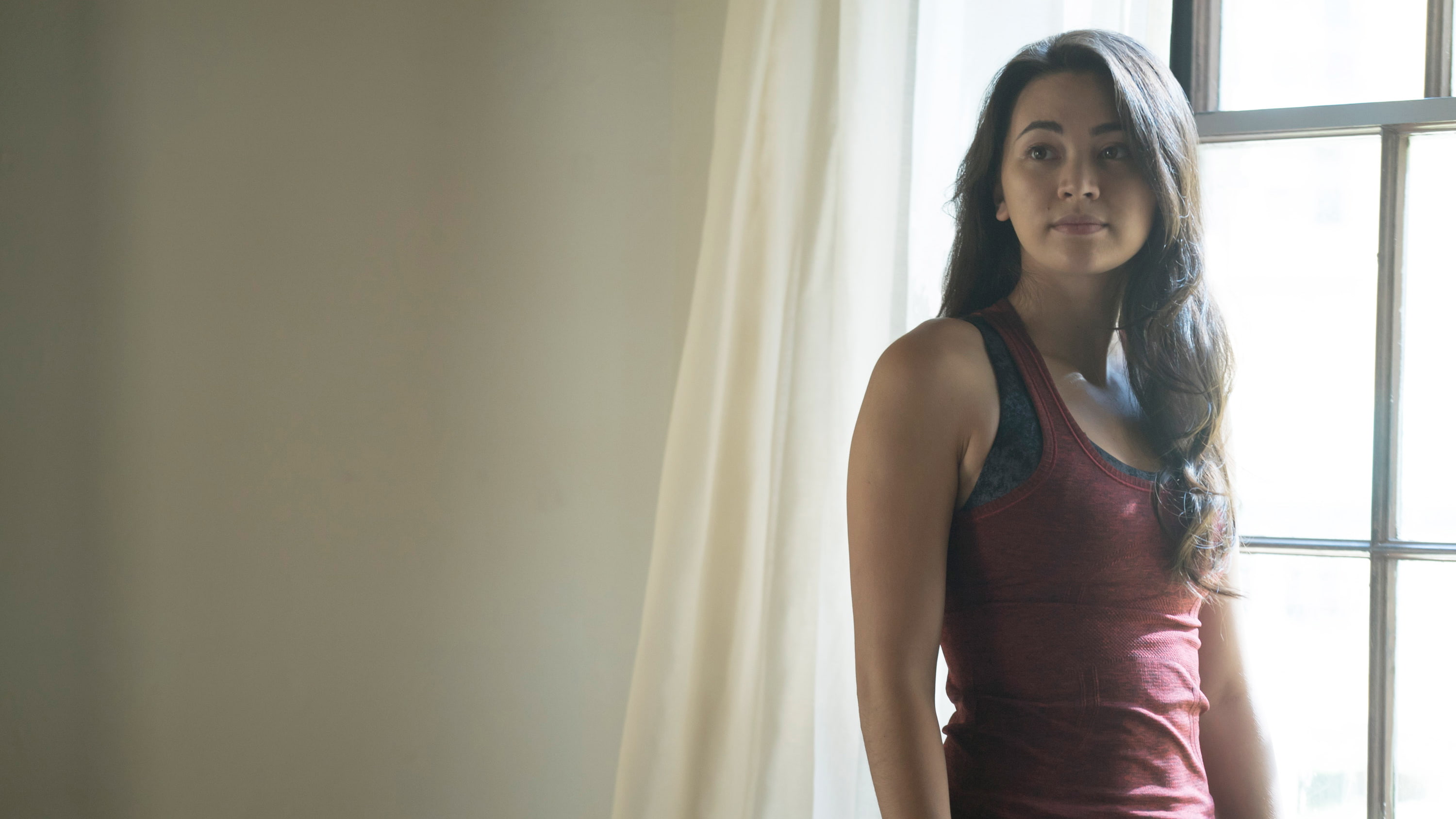 women, HD, 2K, tank, s, top, Iron Fist, Jessica Henwick, red, HD Wallpaper