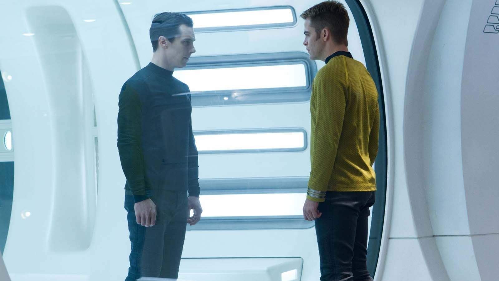 James T. Kirk, day, real people, window, lifestyles, men, side view, adult, architecture, two people, Star Trek Into Darkness, Benedict Cumberbatch, young adult, HD Wallpaper