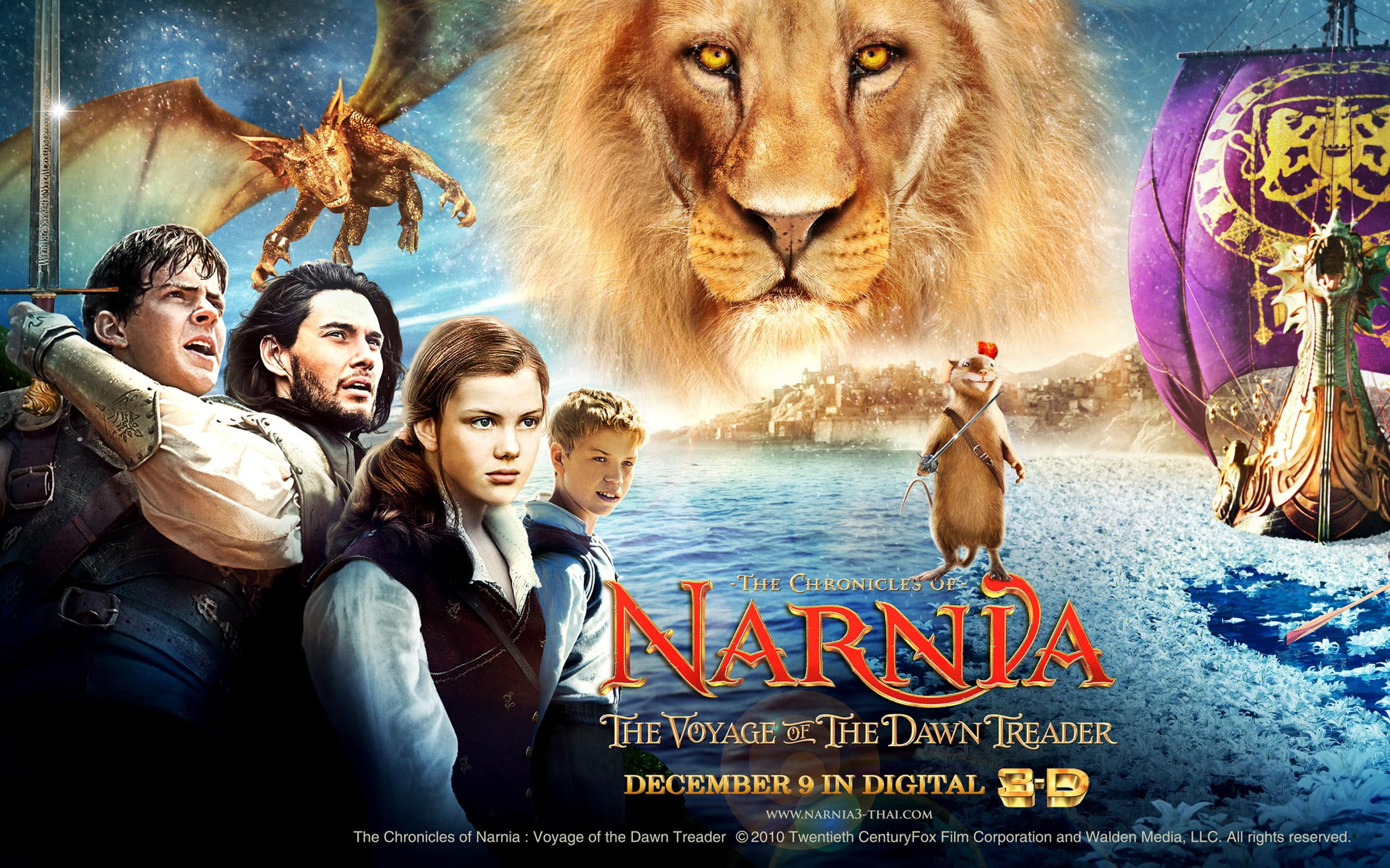 movies, 2K, dawn, treader, narnia, voyage, chronicles, HD Wallpaper