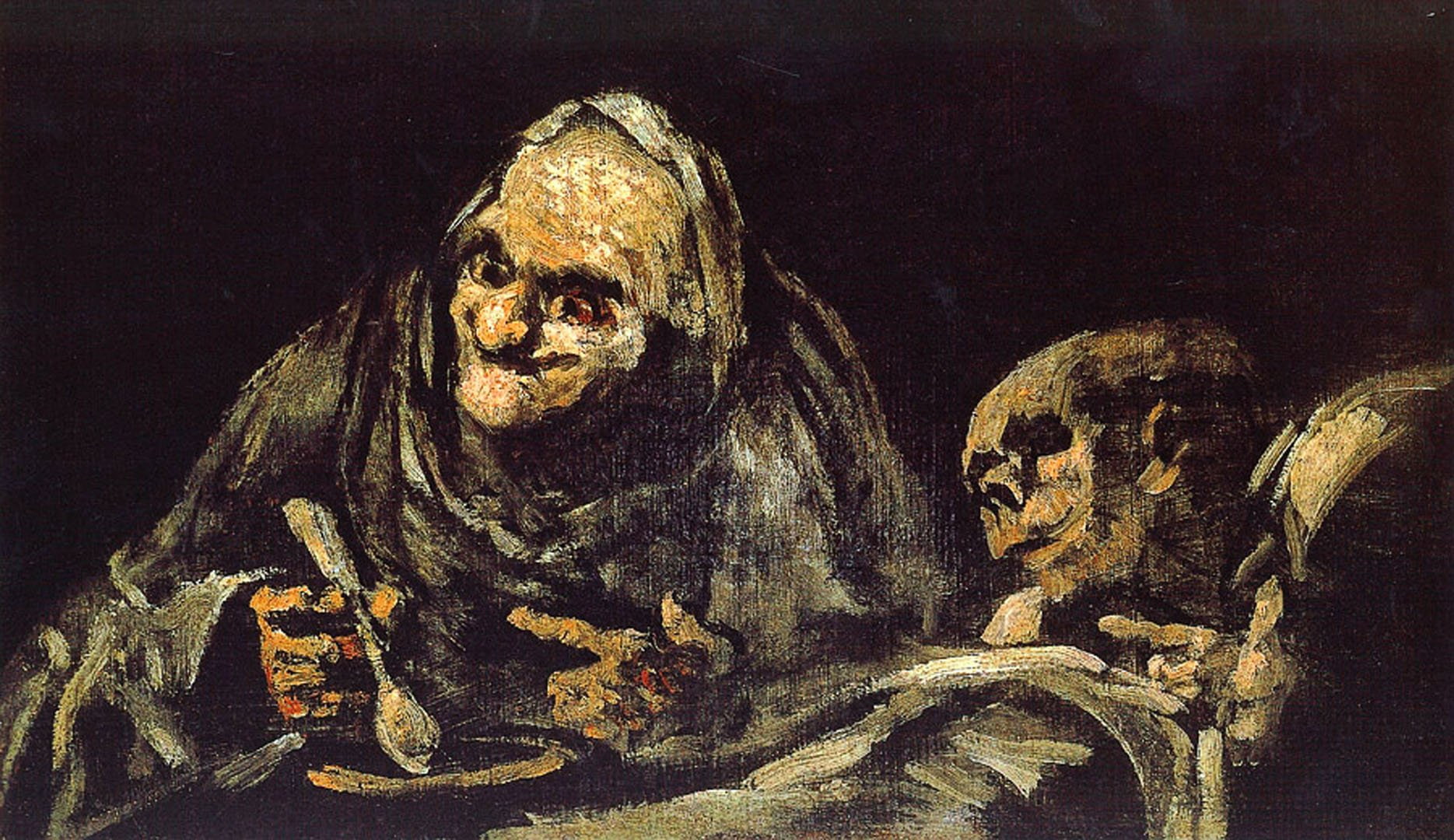 vertebrate, night, arte, old, human representation, Goya, Cuadro, 720P, close-up, creativity, abandoned, spooky, craft, communication, indoors, no people, HD Wallpaper